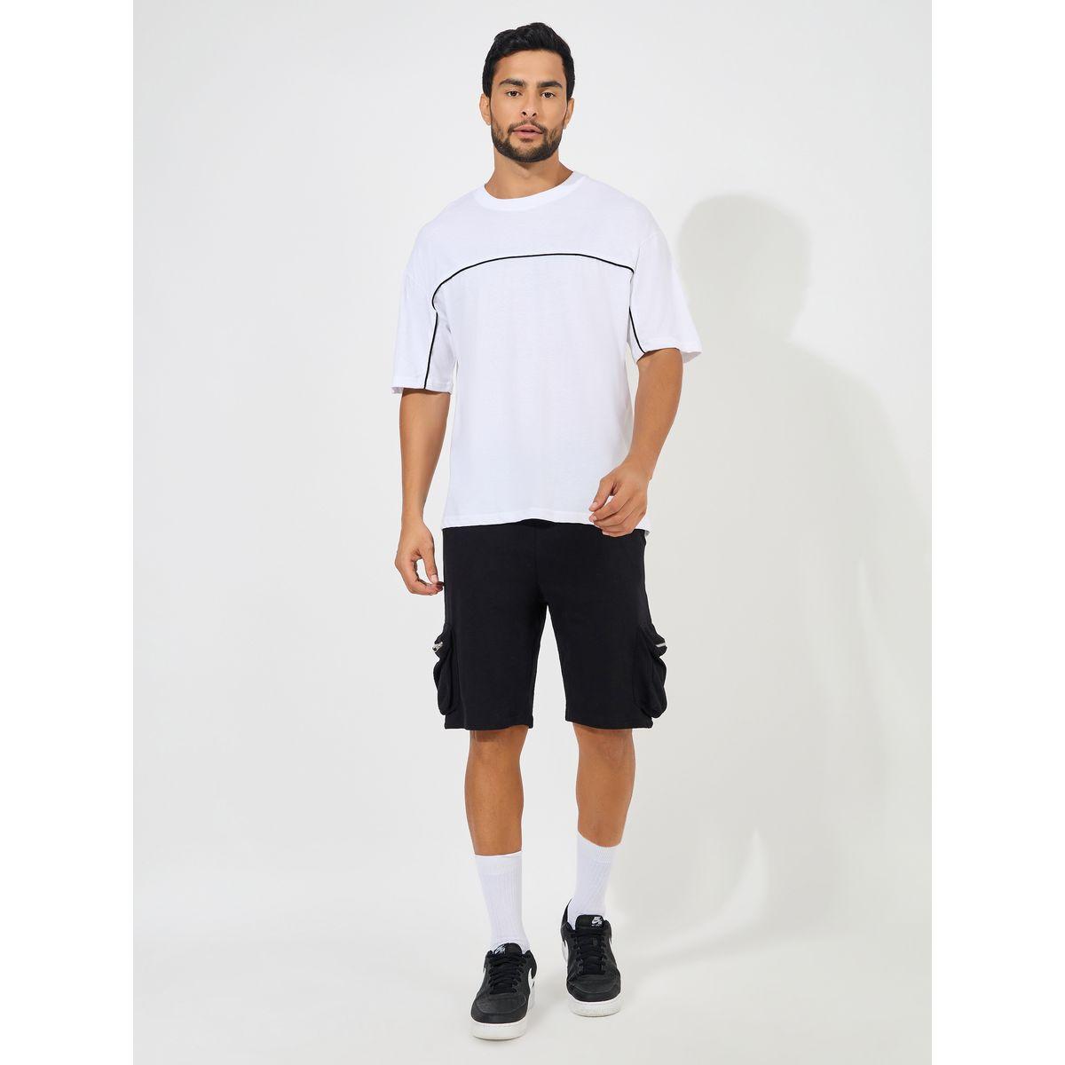 تيشيرت فضفاض بتفاصيل محزوزة ودرزات-men-clothing-tshirtsandpolos-tshirts-image-2