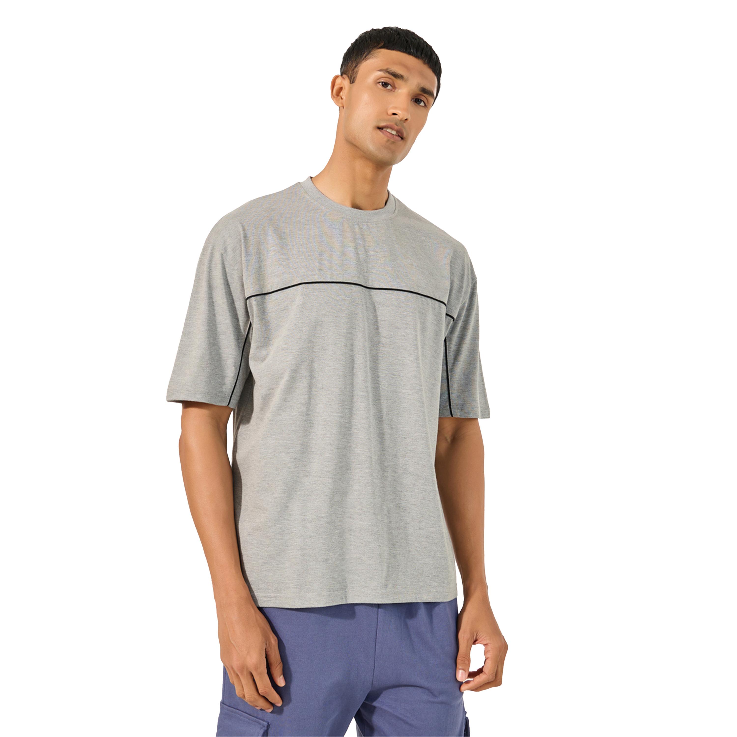Styli Contrast Seam Piping Detail Oversized T-Shirt-men-clothing-tshirtsandpolos-tshirts-image-1