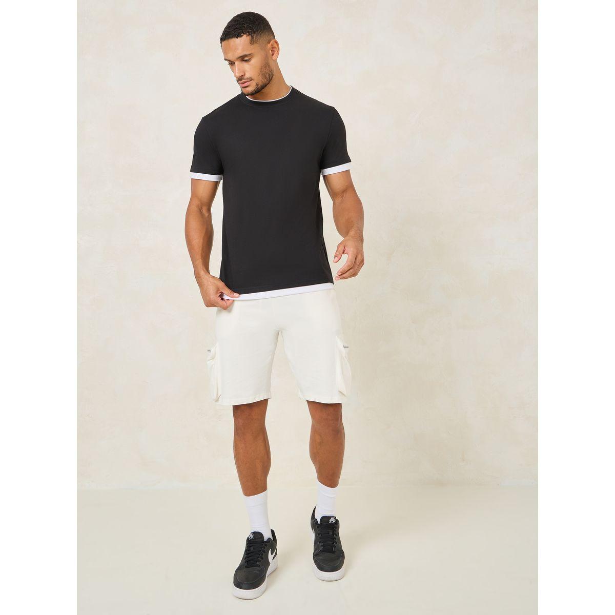 تيشيرت بقصة عادية وتفاصيل مُتباينة-men-clothing-tshirtsandpolos-tshirts-image-2