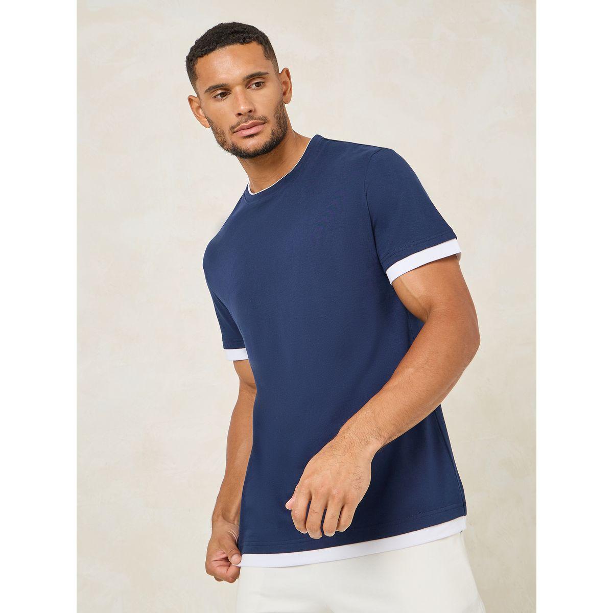 Styli Contrast Detail Regular Fit T-Shirt-men-clothing-tshirtsandpolos-tshirts-image-1