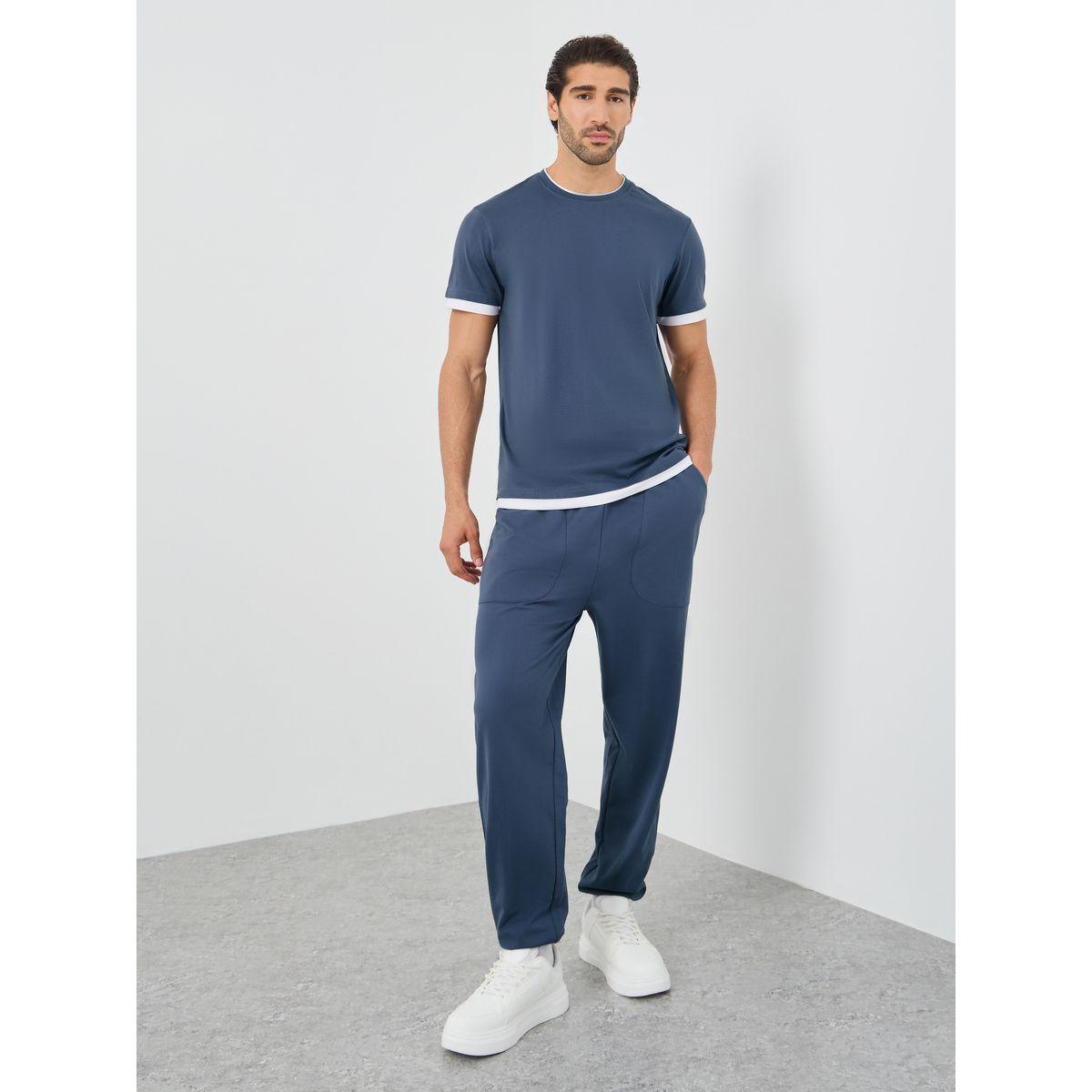 تيشيرت بقصة عادية وتفاصيل مُتباينة-men-clothing-tshirtsandpolos-tshirts-image-2