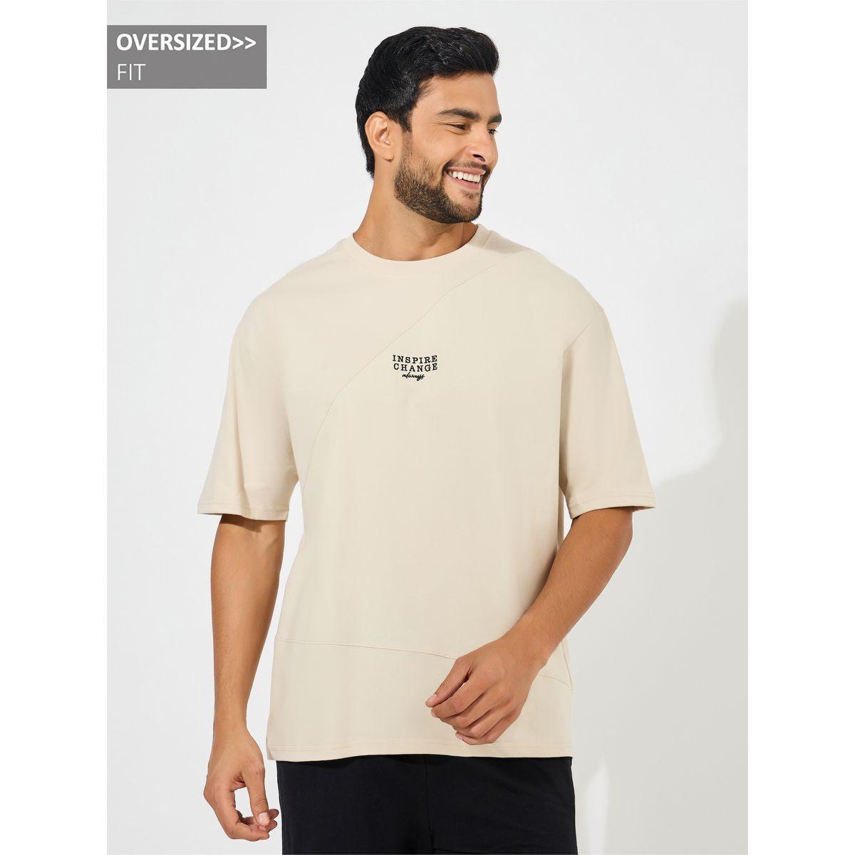 Styli Cut & Sew Oversized T-Shirt with Contrast Embroidery-men-clothing-tshirtsandpolos-tshirts-image-1