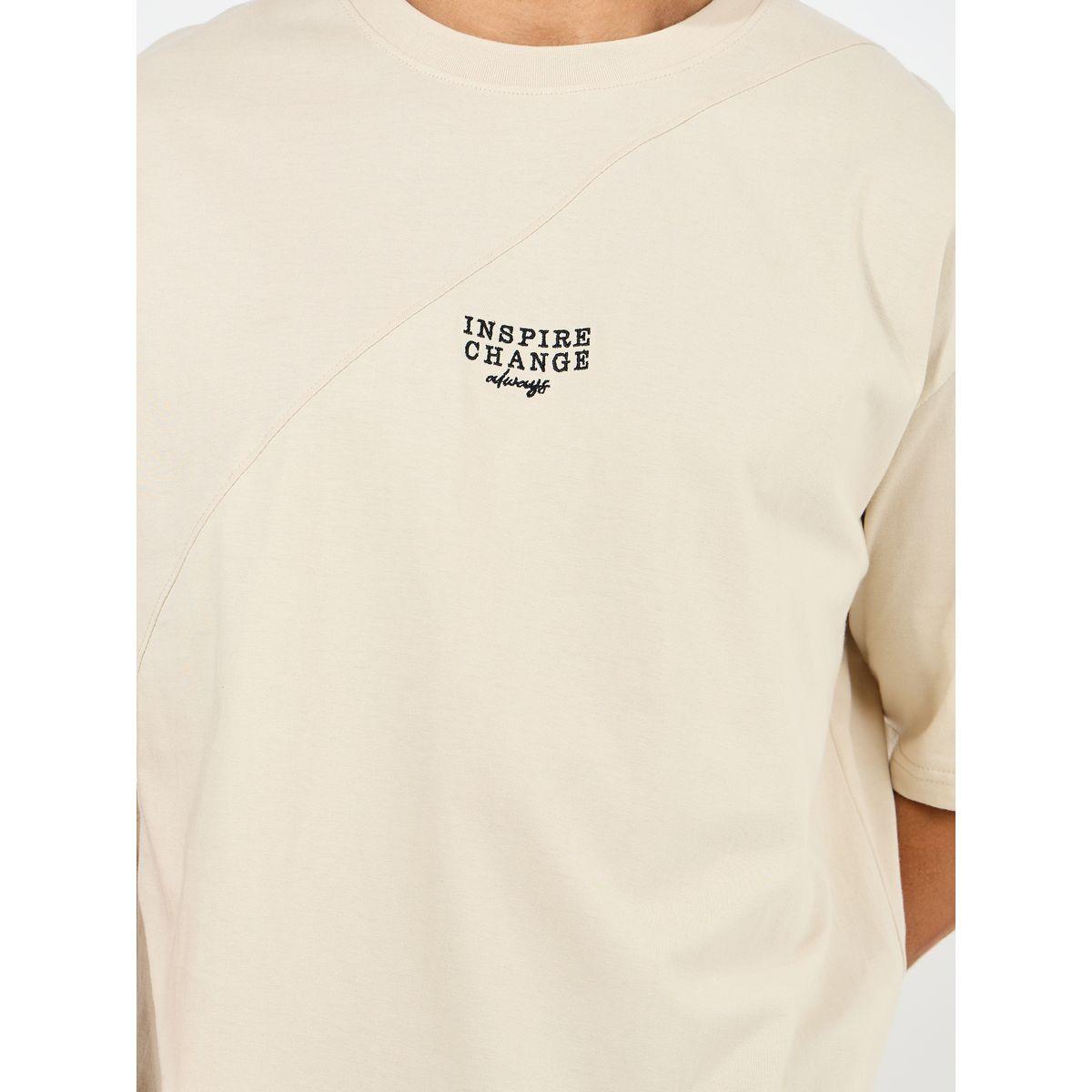 Styli Cut & Sew Oversized T-Shirt with Contrast Embroidery-men-clothing-tshirtsandpolos-tshirts-image-3