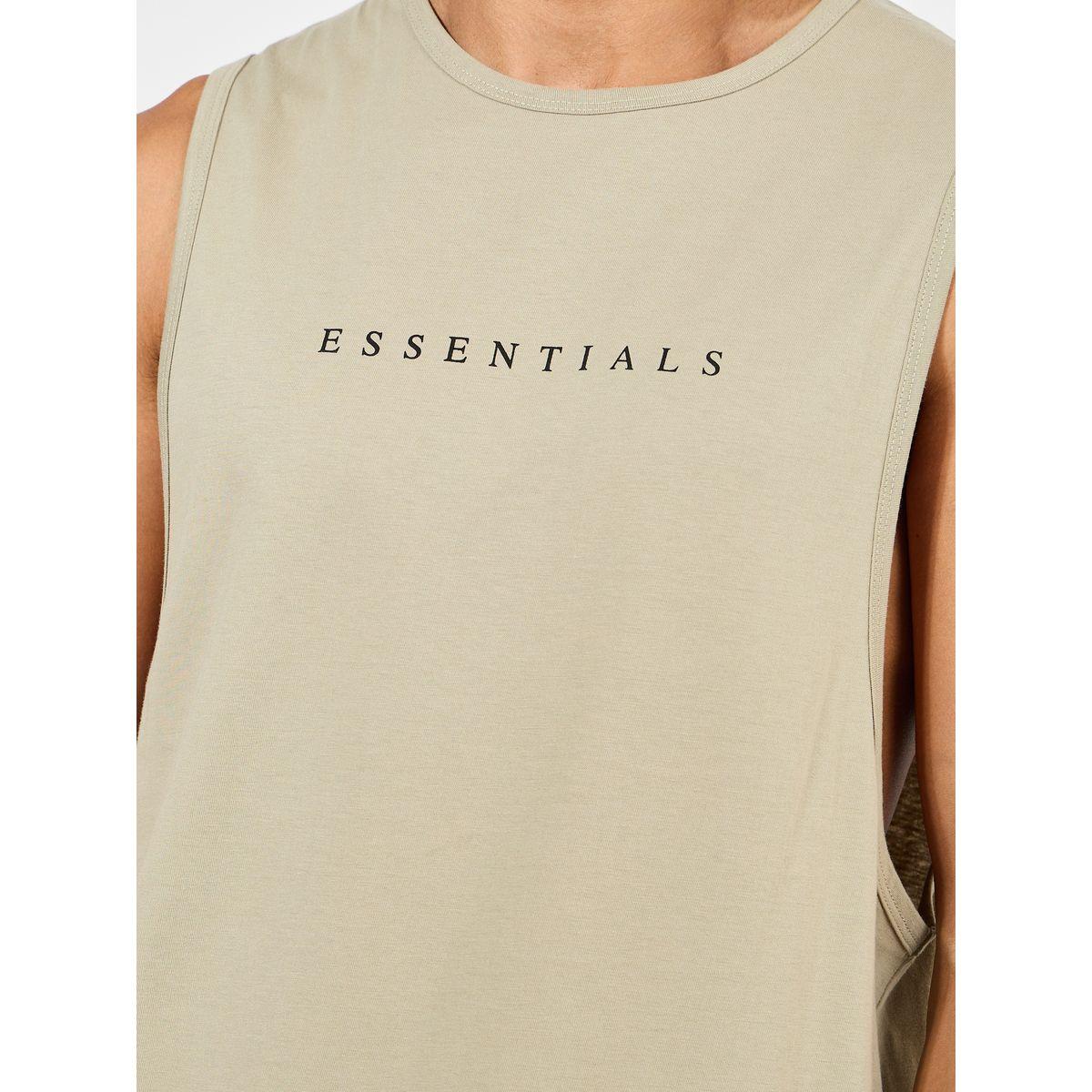 Styli Minimal Print Drop Armhole Cotton Tank-men-clothing-tshirtsandpolos-tshirts-image-3