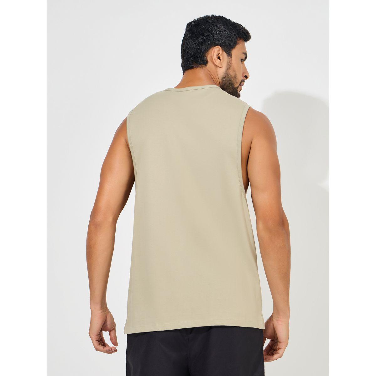 Styli Minimal Print Drop Armhole Cotton Tank-men-clothing-tshirtsandpolos-tshirts-image-4