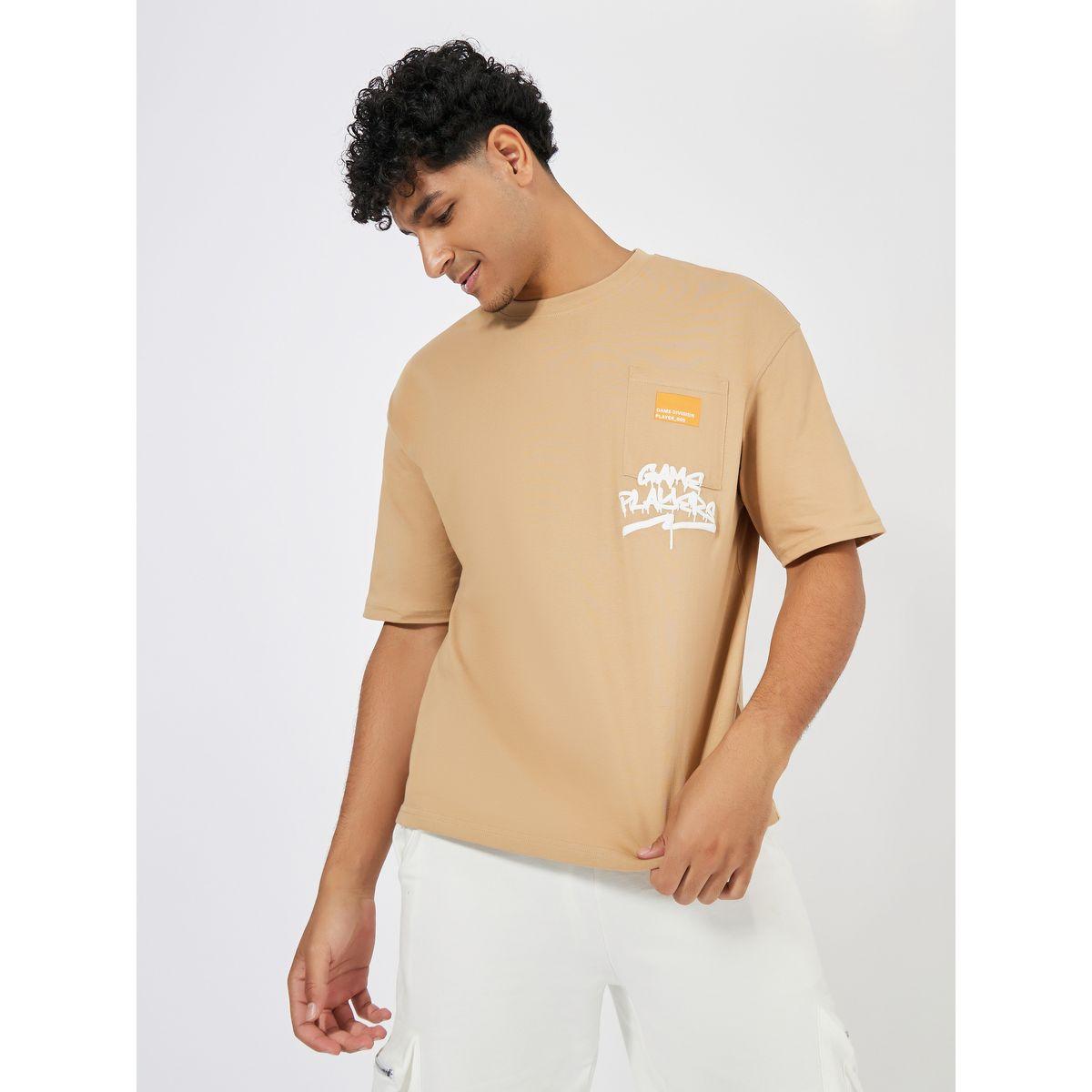 Styli Pure Cotton Puff Print Oversized T-shirt-men-clothing-tshirtsandpolos-tshirts-image-1
