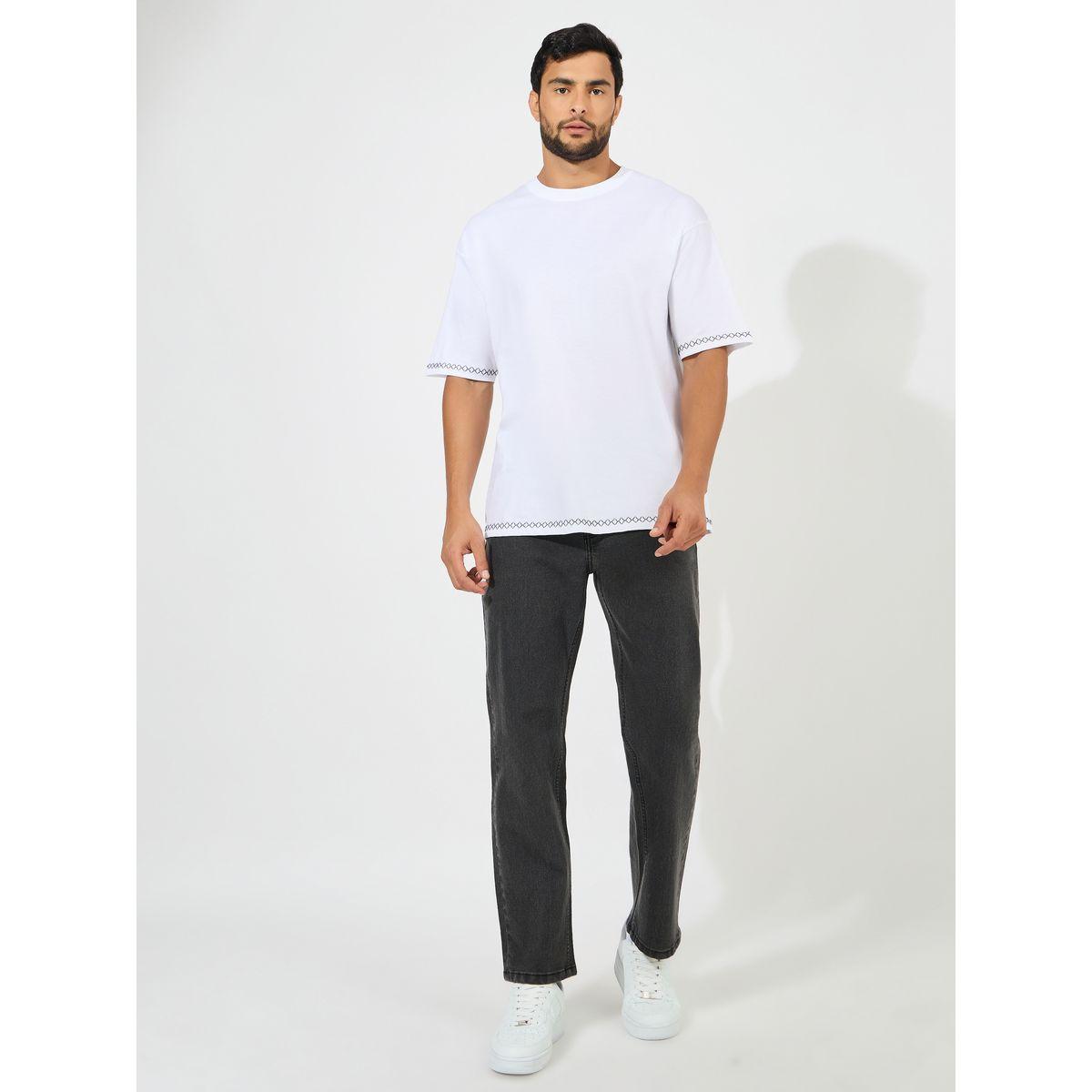 تيشيرت قطن فضفاض بتداخلات مُطرّزة-men-clothing-tshirtsandpolos-tshirts-image-2