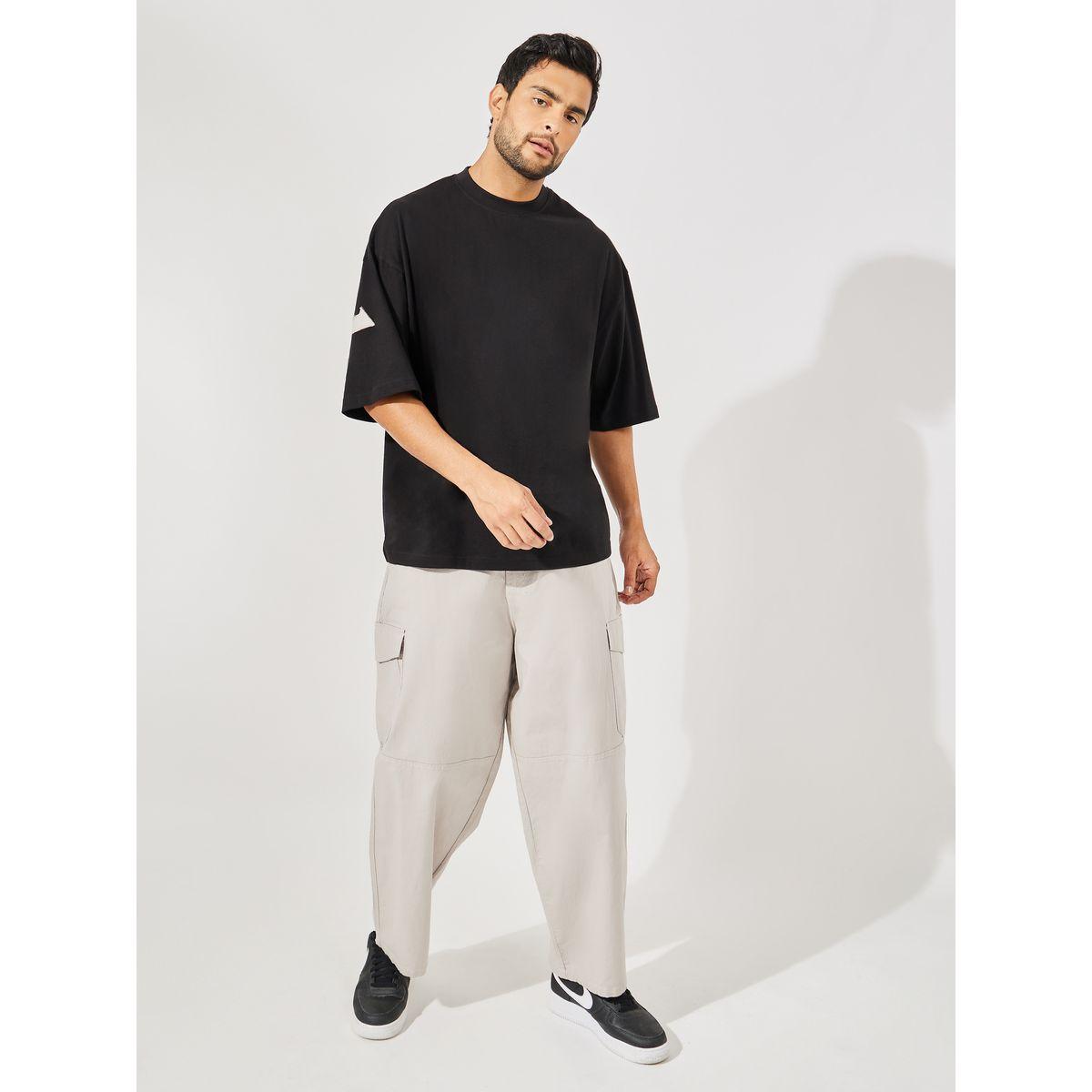 Styli Back Applique Detail Pure Cotton Boxy T-Shirt-men-clothing-tshirtsandpolos-tshirts-image-2