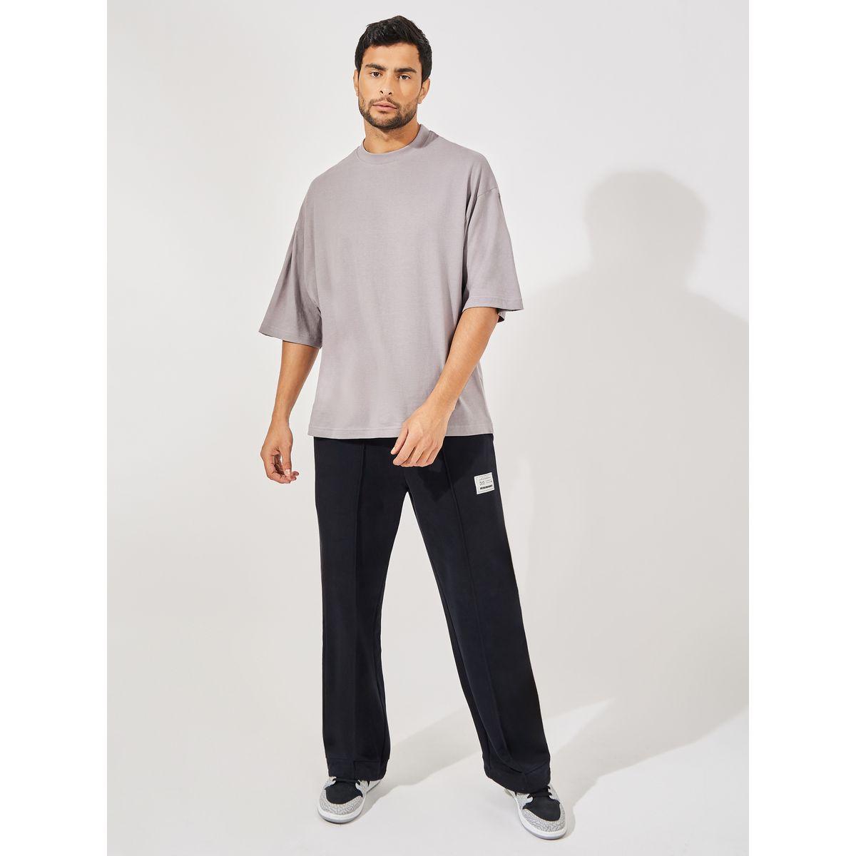 تيشيرت بوكسي مُزخرف بكتابة مع درزات-men-clothing-tshirtsandpolos-tshirts-image-2