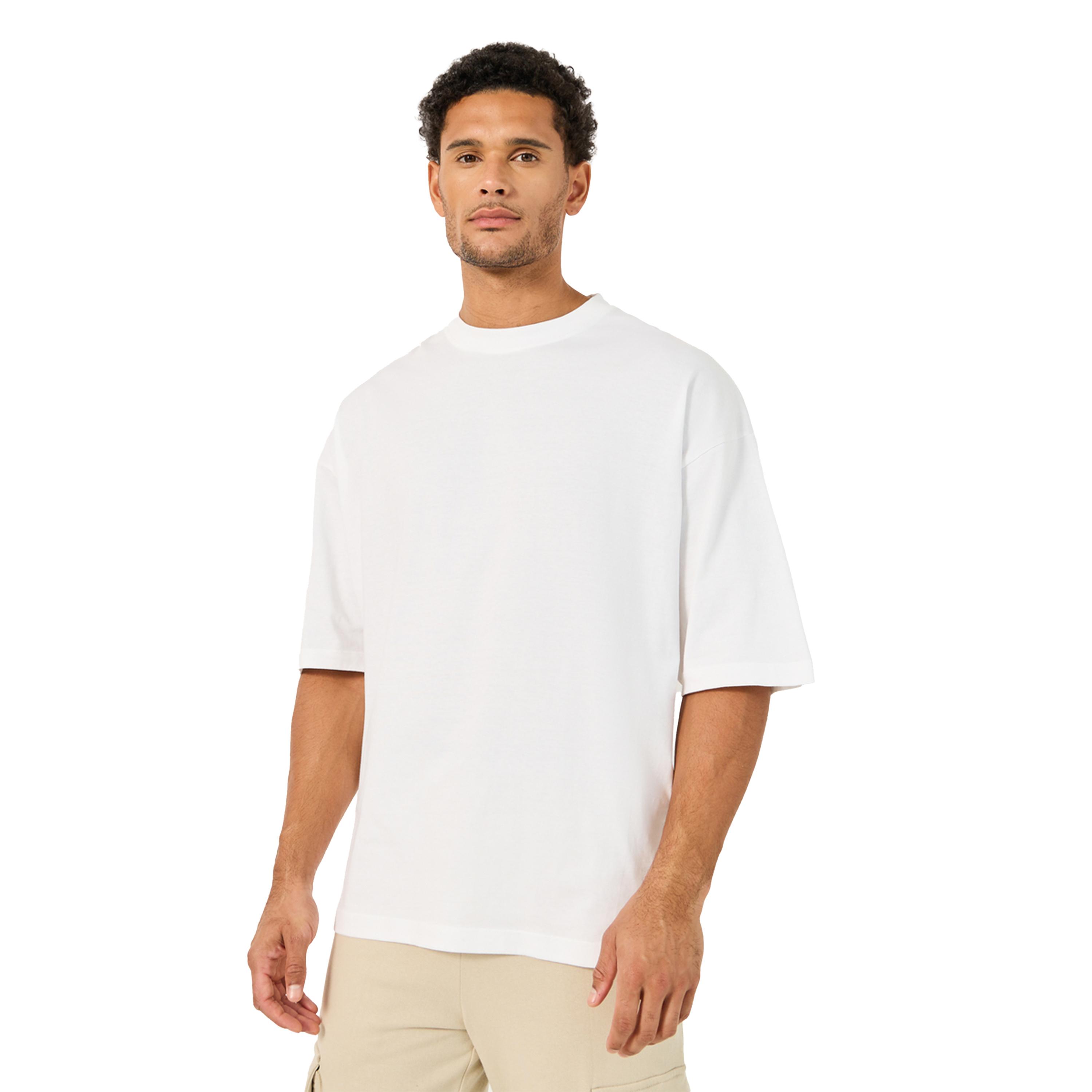 ستايلي - تي شيرت مربع من القطن الخالص مزين بتفاصيل خلفية-men-clothing-tshirtsandpolos-tshirts-image-1