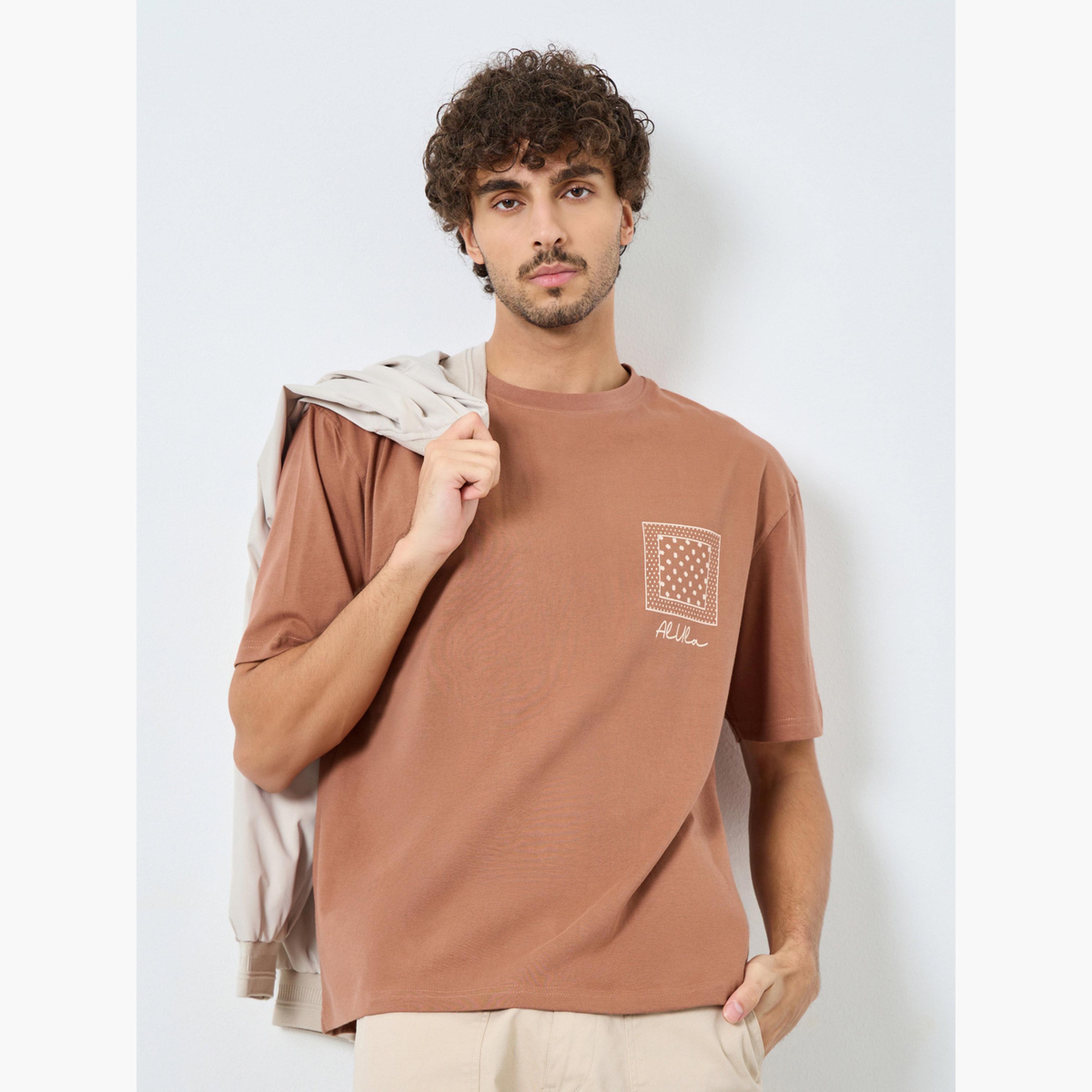 Styli Bandana Print Oversized Cotton T-Shirt-men-clothing-tshirtsandpolos-tshirts-image-3