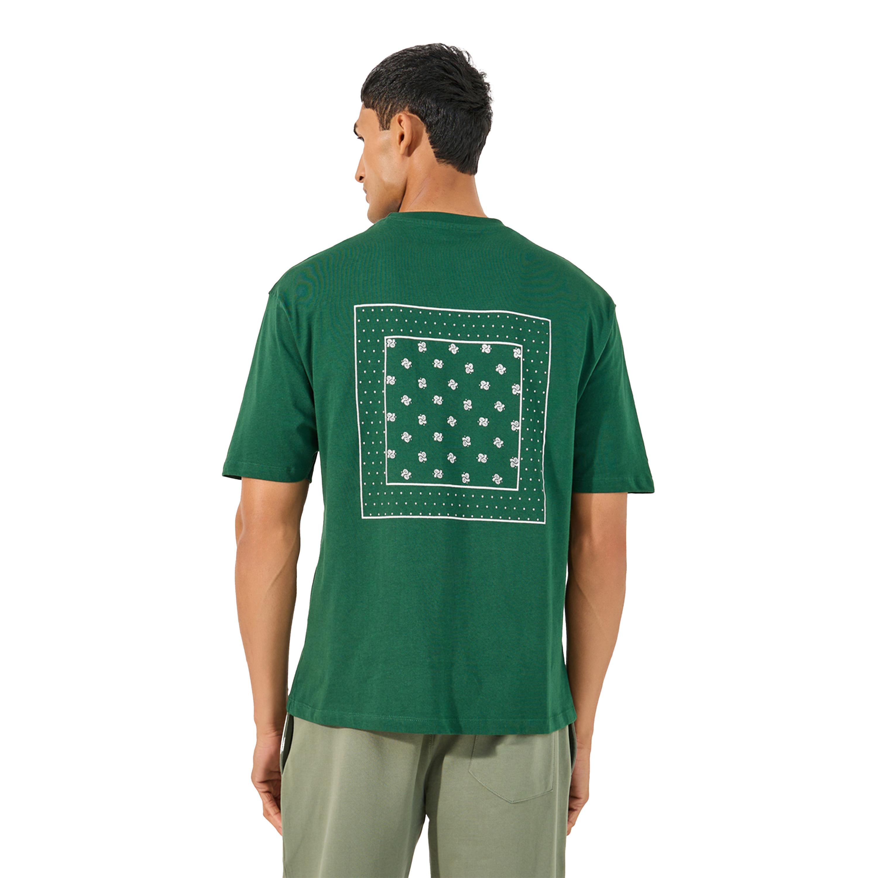 ستايلي - تي شيرت قطني كبير الحجم بطبعة وشاح بندانة-men-clothing-tshirtsandpolos-tshirts-image-5