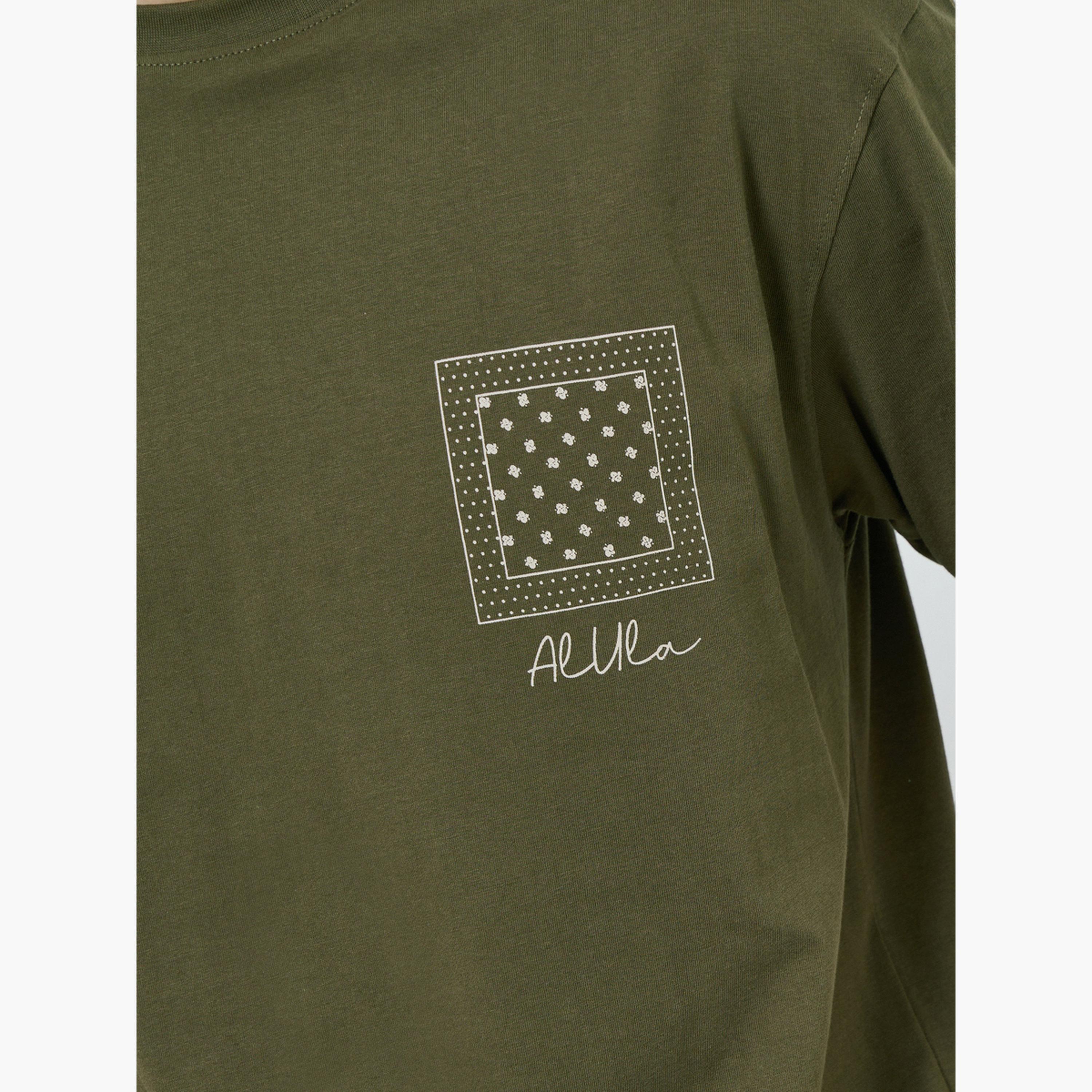 Styli Men Olive Graphic Print Oversized Cotton T-Shirt-men-clothing-tshirtsandpolos-tshirts-image-3