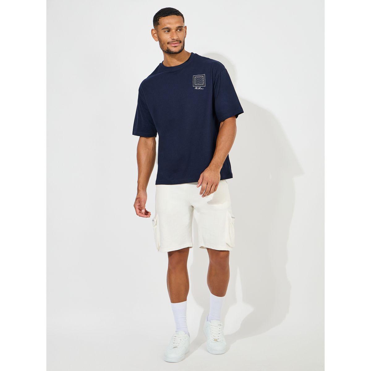 Styli Bandana Print Oversized Pure Cotton T-Shirt-men-clothing-tshirtsandpolos-tshirts-image-3