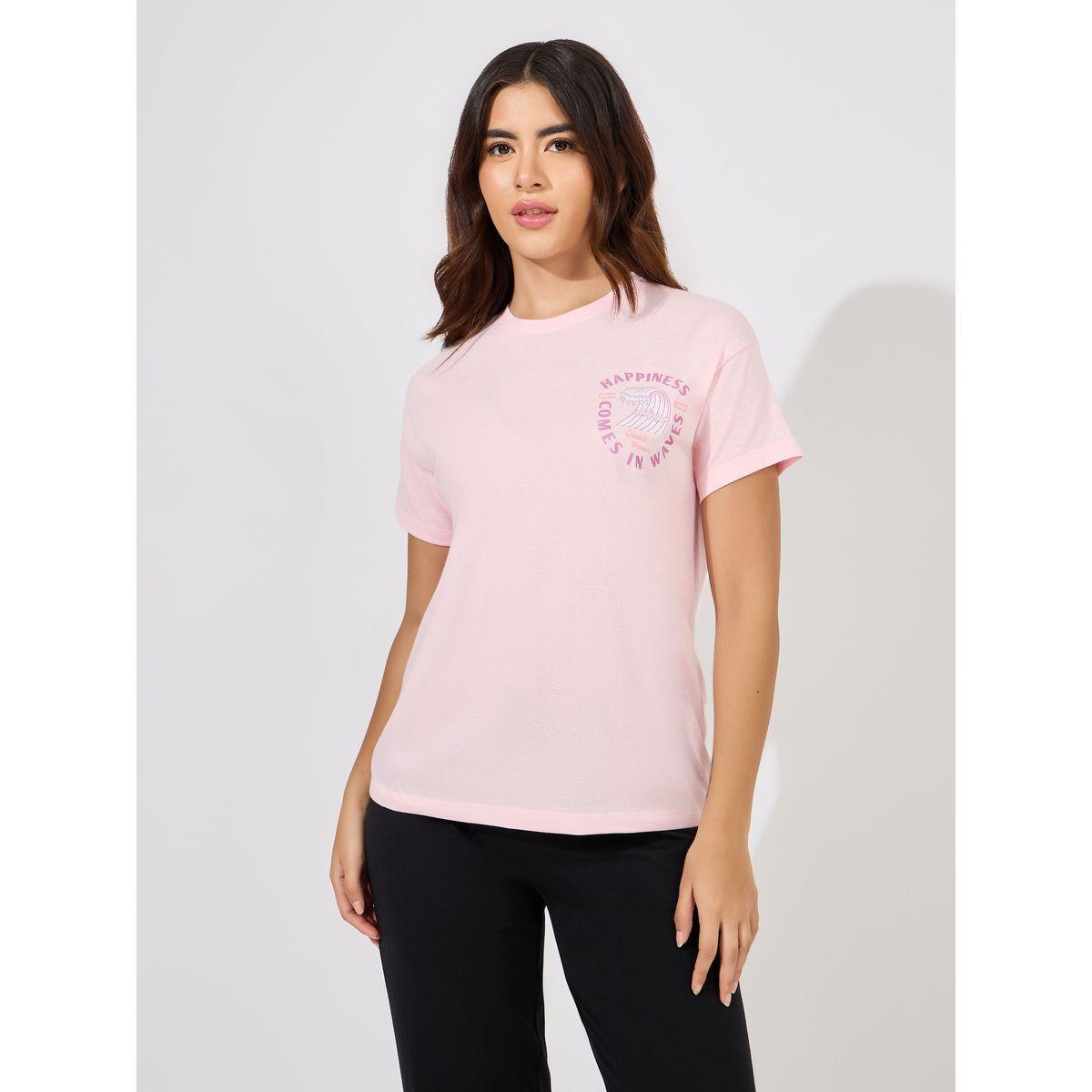 Styli Unwind Happiness Graphic Drop Shoulder T-Shirt & Straight Pyjama Set-women-clothing-nightwear-pyjamas-longsets-image-3