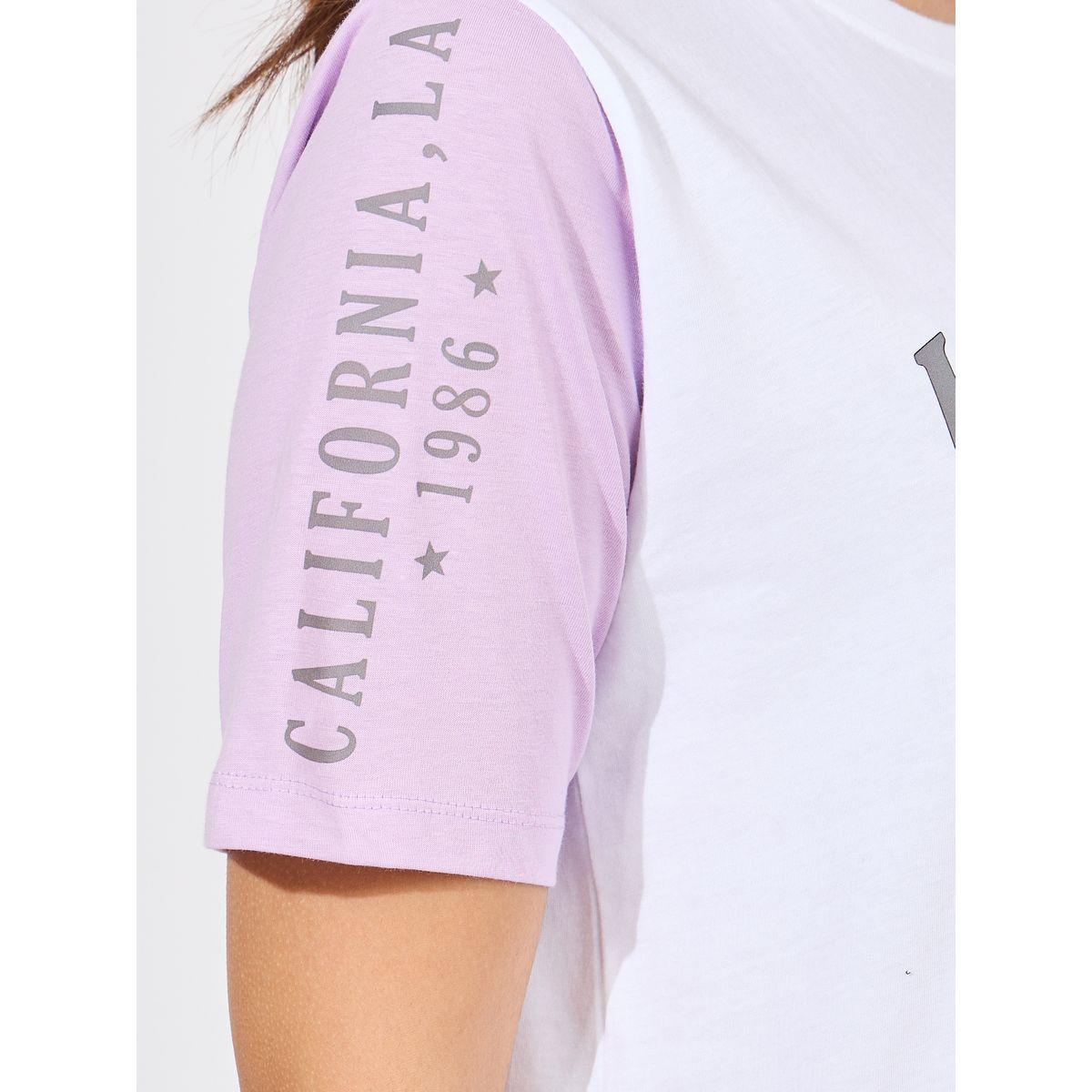Styli Unwind Los Angeles Contrast Sleeve T-Shirt & Pyjama Set-women-clothing-nightwear-pyjamas-longsets-image-4