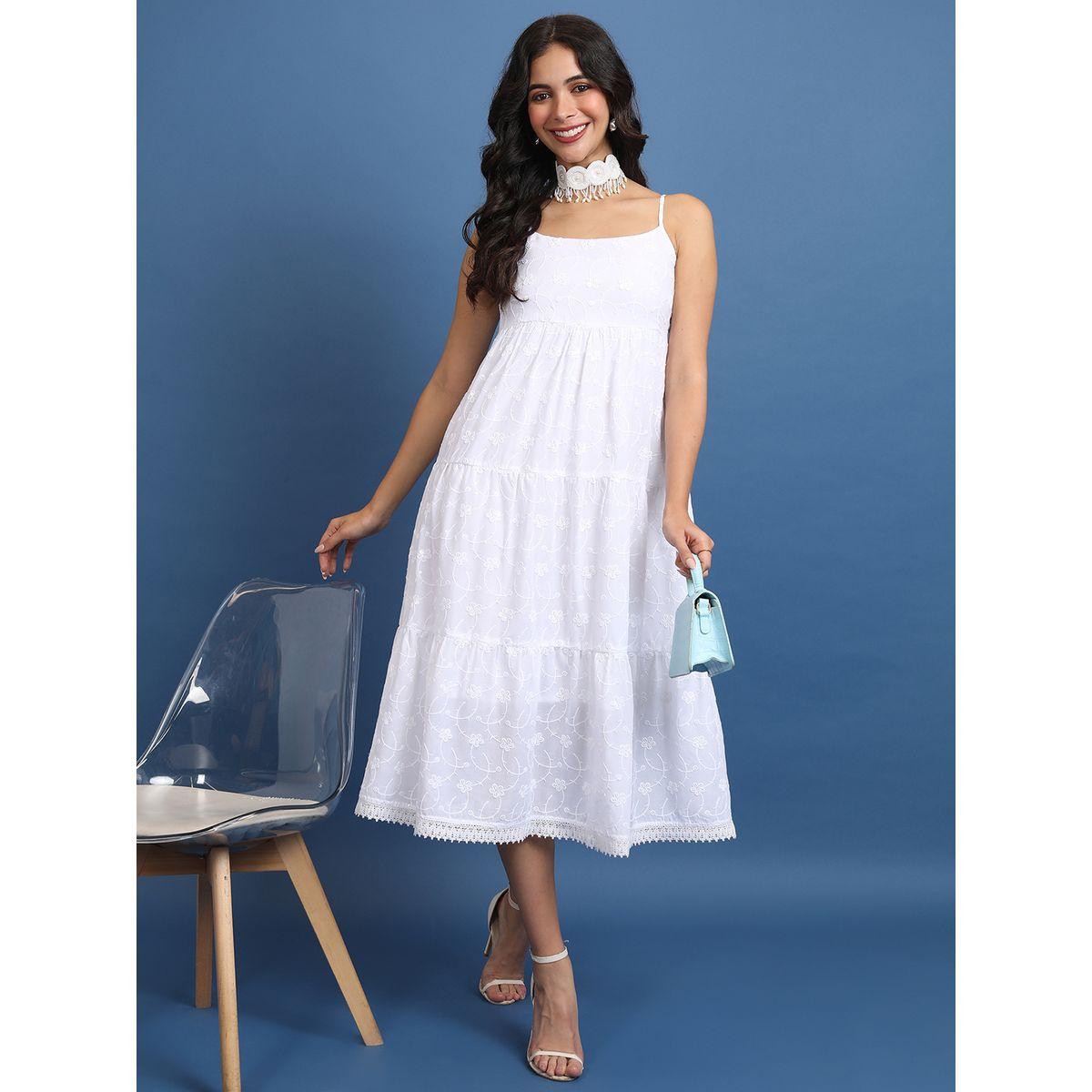 Ketch X Styli  Floral Embroidered Strappy Tiered A-Line Midi Dress-women-clothing-dresses-image-1