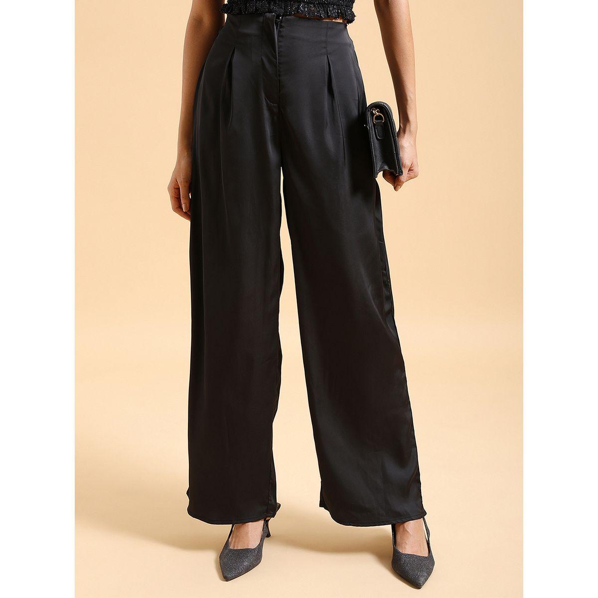 بنطال واسع بكسرات وسَّحاب غلق طوكيو توكيز × ستايلي-women-clothing-bottoms-trousers-image-1