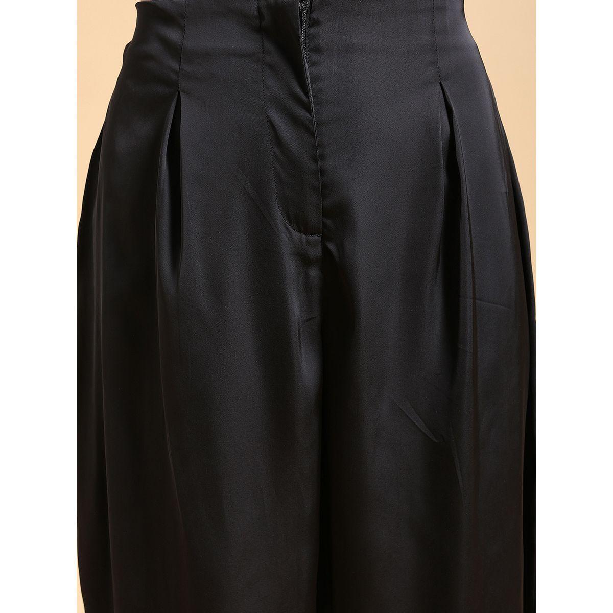 Tokyo Talkies X Styli  Flared Parallel Trouser with Zip Closure-women-clothing-bottoms-trousers-image-5