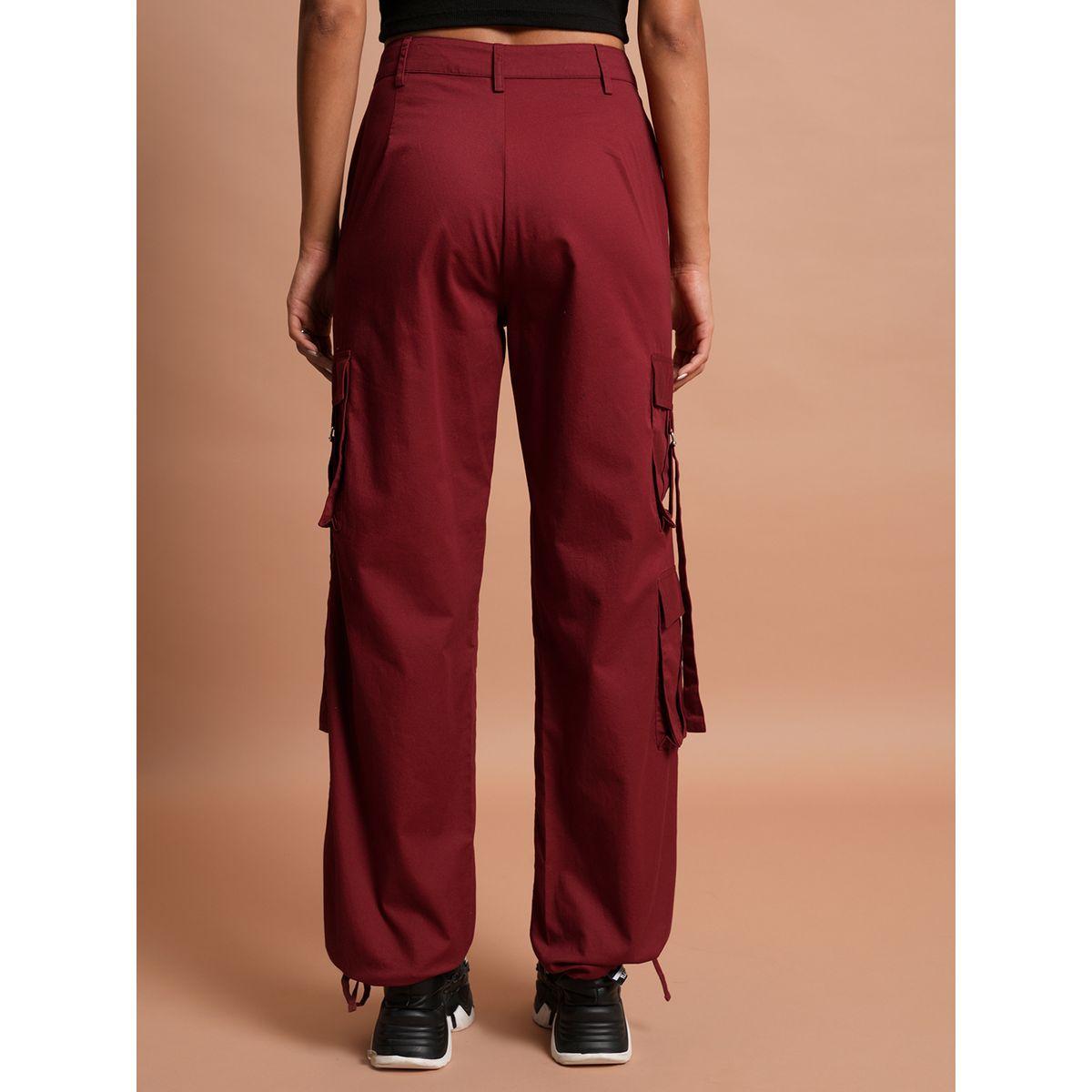 Tokyo Talkies X Styli  High Rise Cargo Pants with Buckle Detail-women-clothing-bottoms-trousers-image-2