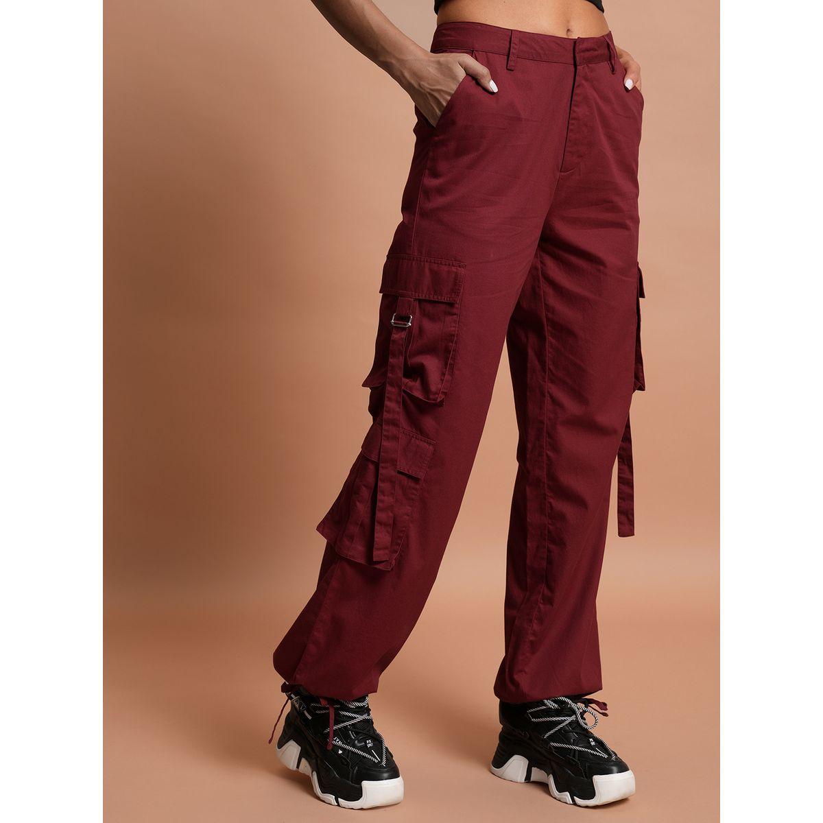 Tokyo Talkies X Styli  High Rise Cargo Pants with Buckle Detail-women-clothing-bottoms-trousers-image-6