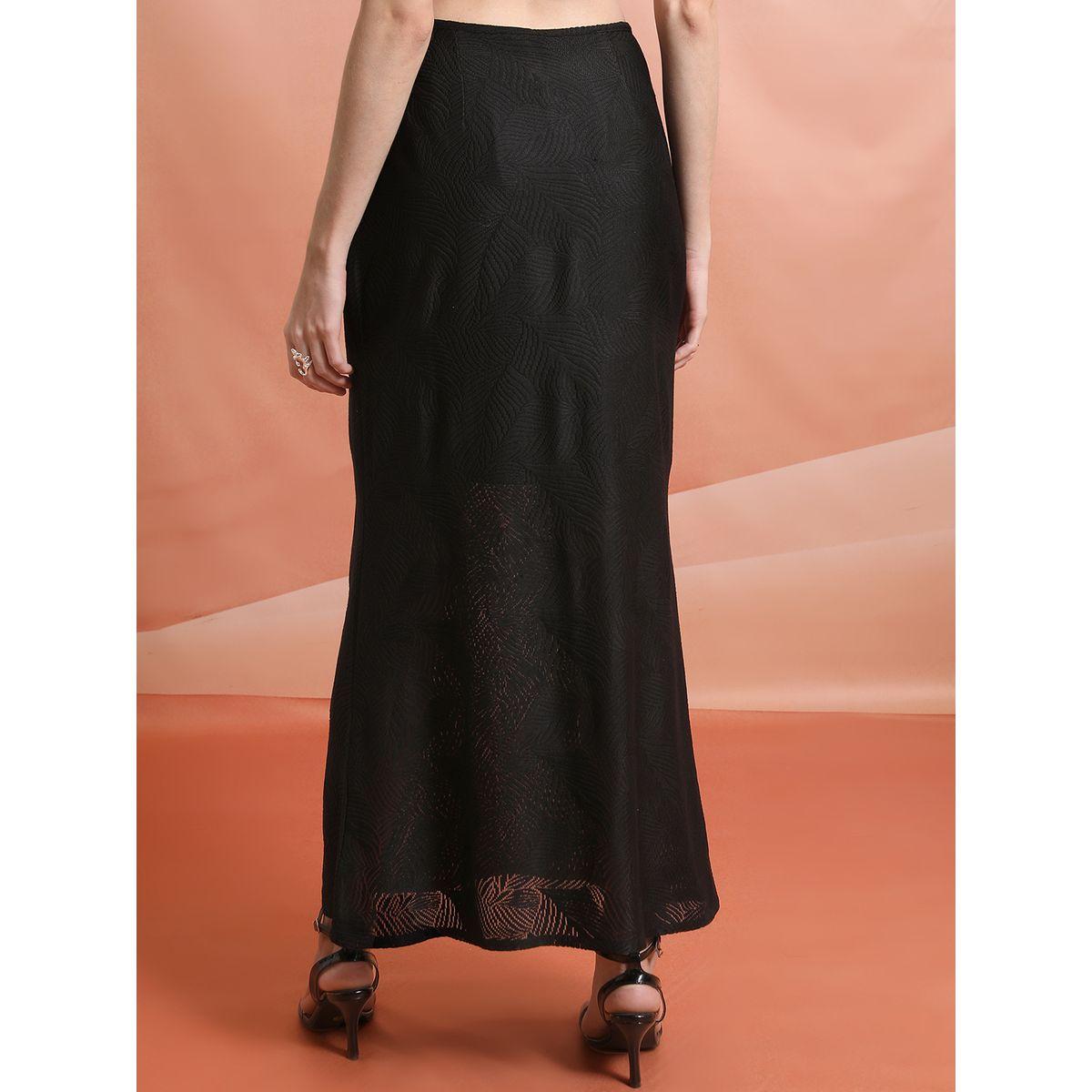 تنورة طويل بتفاصيل بارزة الملمس طوكيو توكيز × ستايلي-women-clothing-bottoms-skirts-image-2