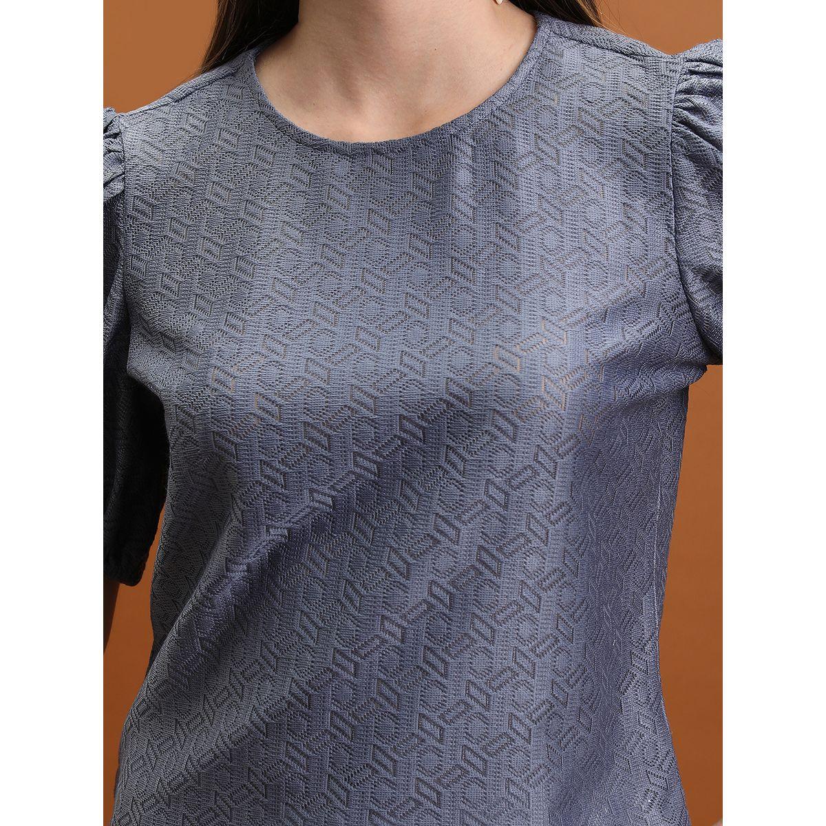 بلوزة بتصميم خاص مع ياقة دائرية طوكيو توكيز × ستايلي-women-clothing-shirtsandblouses-blouses-image-5