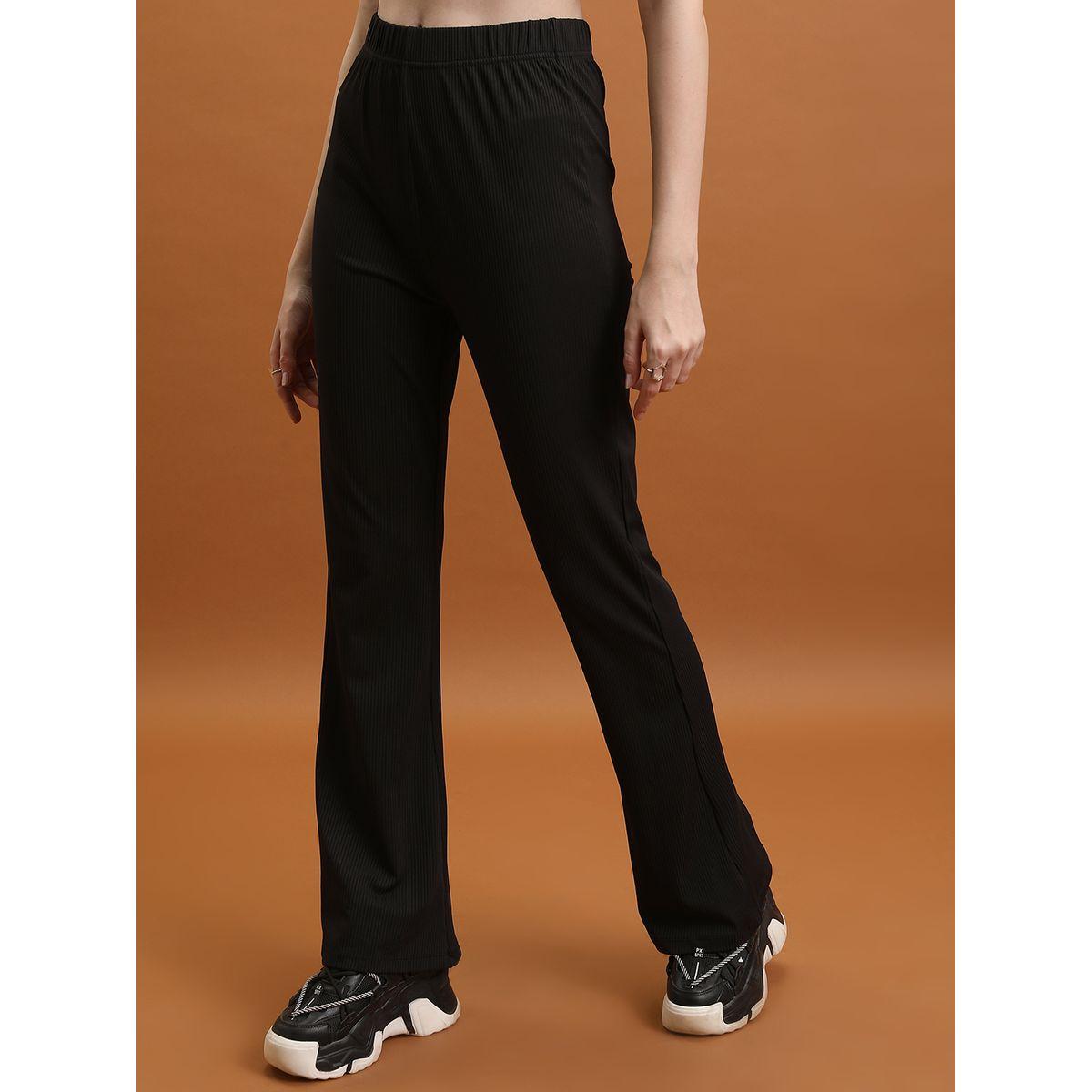 Tokyo Talkies X Styli  Mid Rise Ribbed Flared Pants-women-clothing-bottoms-trousers-image-3