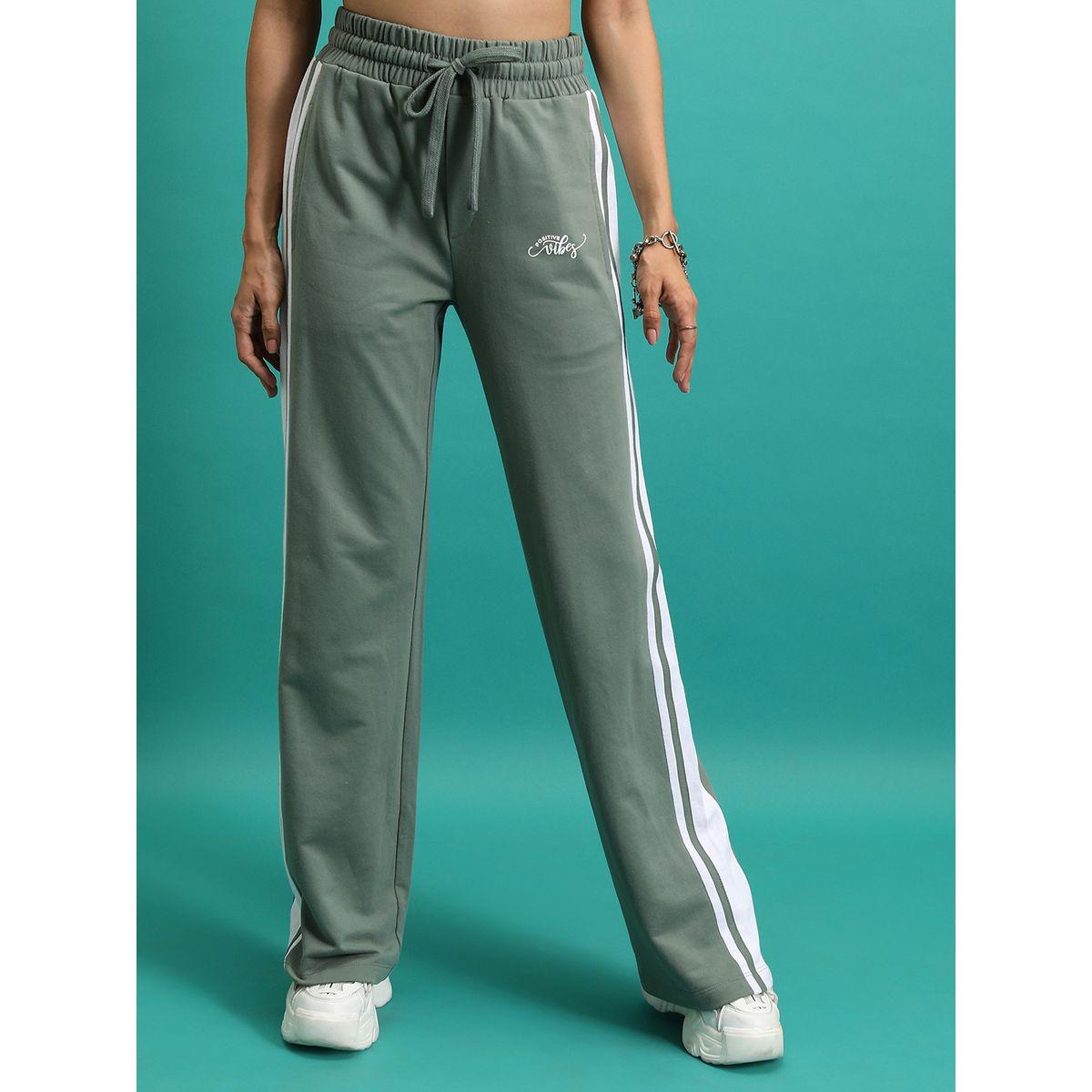 Tokyo Talkies X Styli  Side Stripe Typography Print Trackpant-women-clothing-bottoms-trousers-image-1