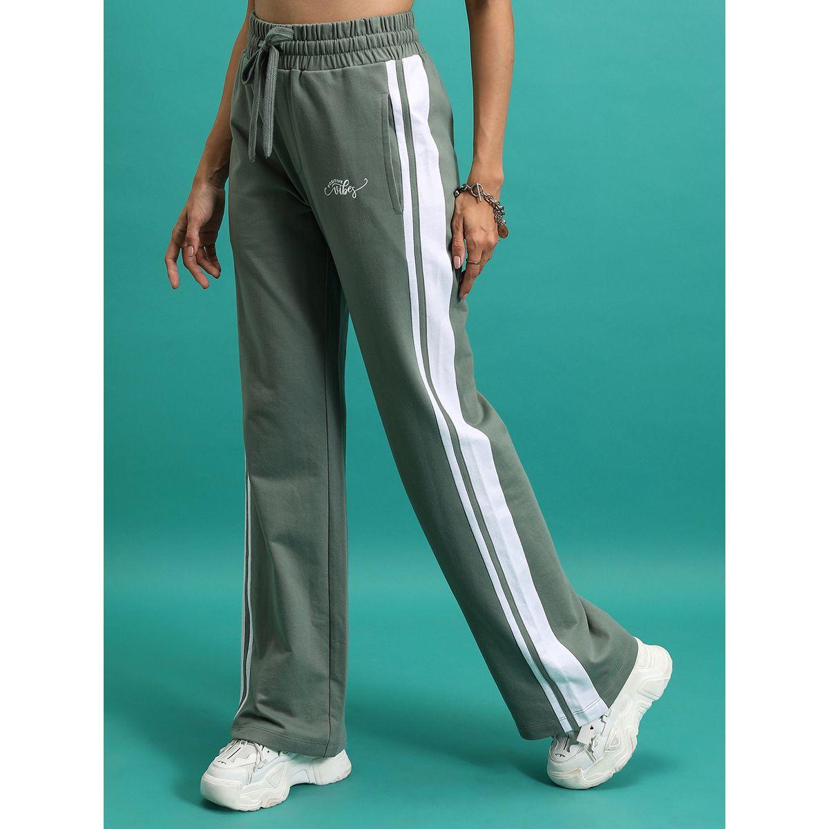 Tokyo Talkies X Styli  Side Stripe Typography Print Trackpant-women-clothing-bottoms-trousers-image-3