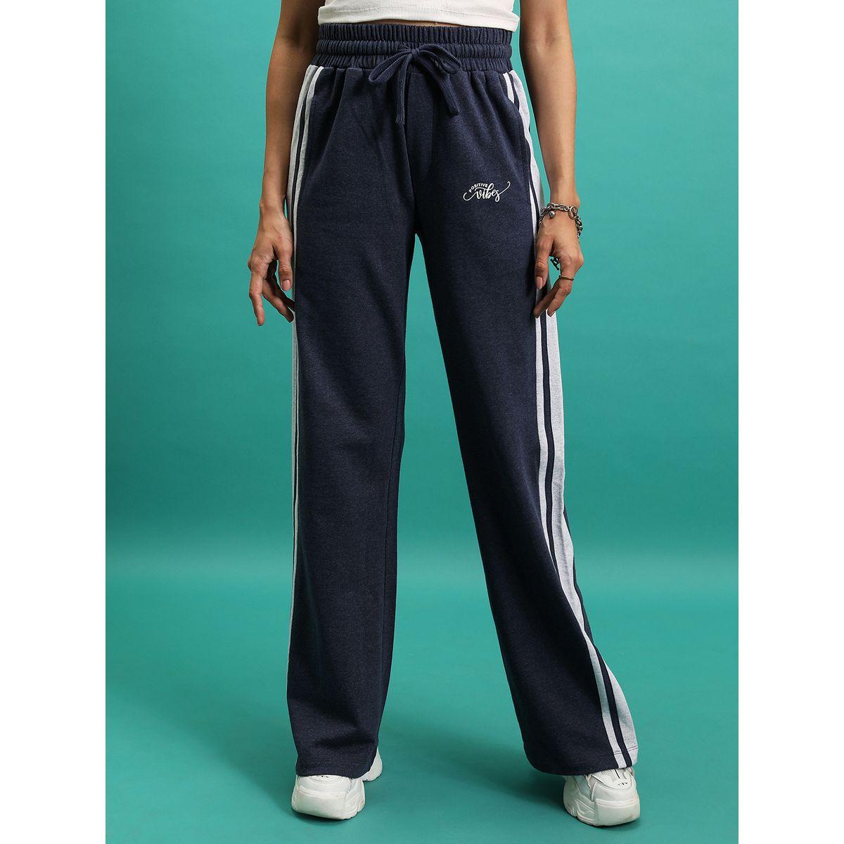Tokyo Talkies X Styli  Side Stripe Typography Print Trackpant-women-clothing-bottoms-joggers-image-1