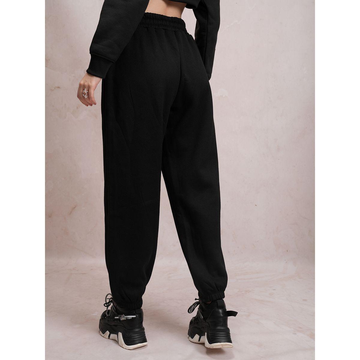 جوغر بطبعة تايبوجرافي مع رباط خصر طوكيو توكيز × ستايلي-women-clothing-bottoms-joggers-image-2