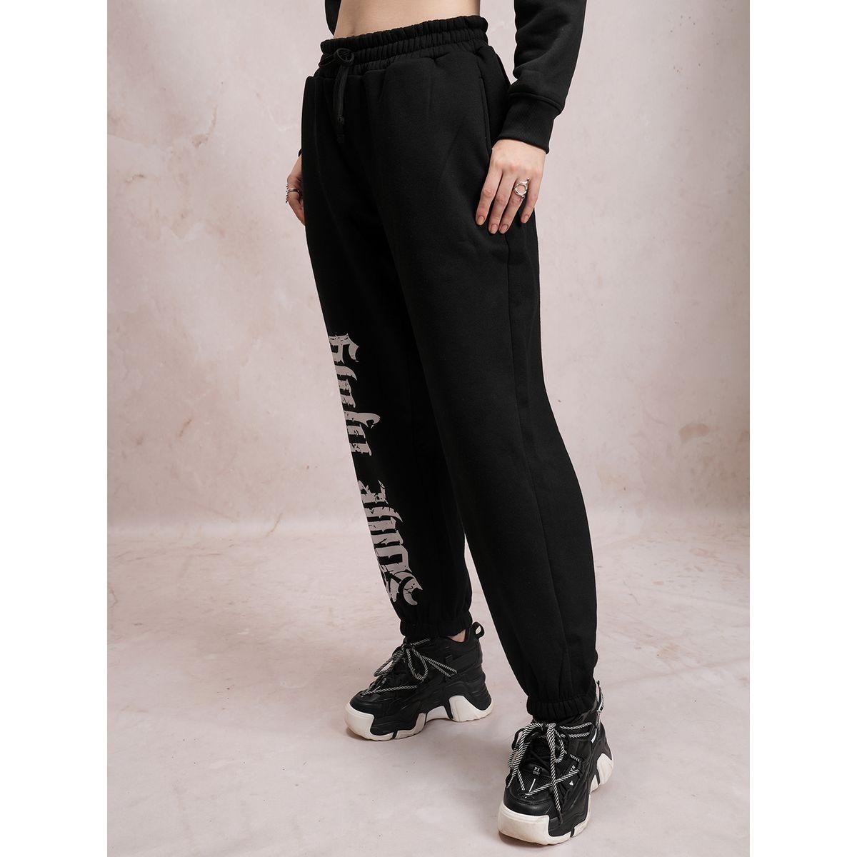 جوغر بطبعة تايبوجرافي مع رباط خصر طوكيو توكيز × ستايلي-women-clothing-bottoms-joggers-image-3
