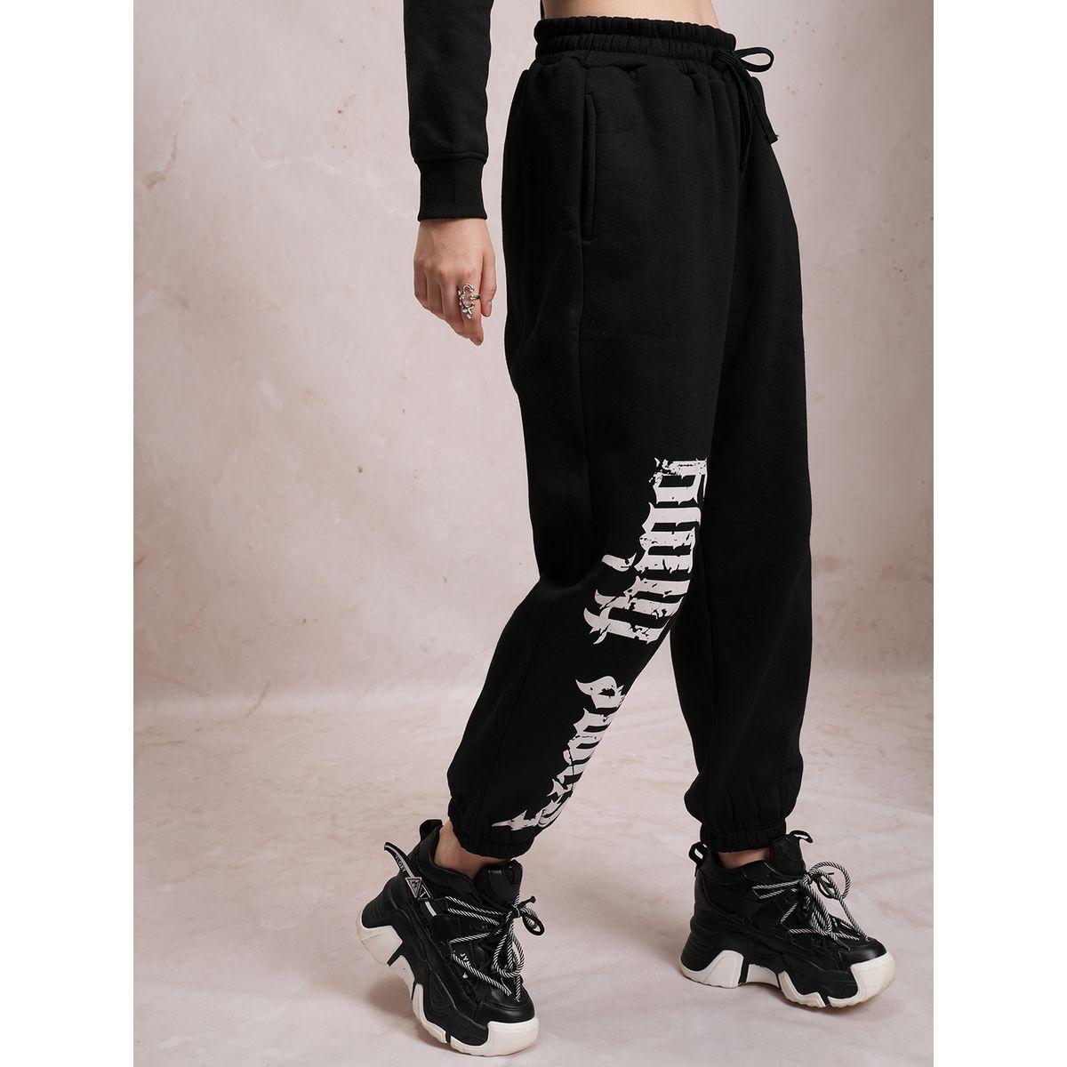 جوغر بطبعة تايبوجرافي مع رباط خصر طوكيو توكيز × ستايلي-women-clothing-bottoms-joggers-image-6