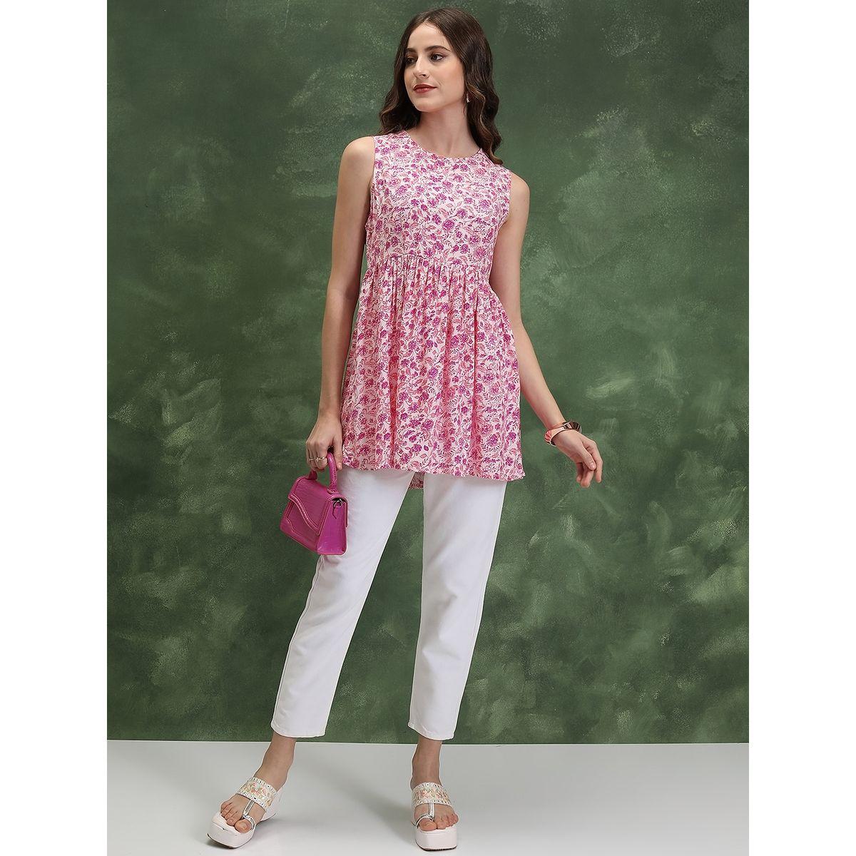 بلوزة بلا اكمام مع طبعة زهور فيشود × ستايلي-women-clothing-shirtsandblouses-blouses-image-4
