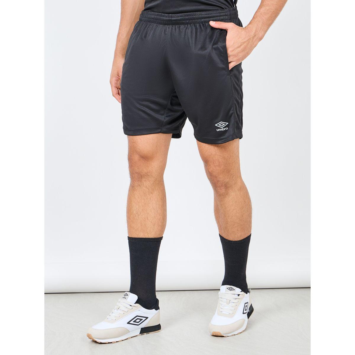 Umbro Logo Detail Knit Shorts with Pockets-sports-men-clothing-bottoms-image-1