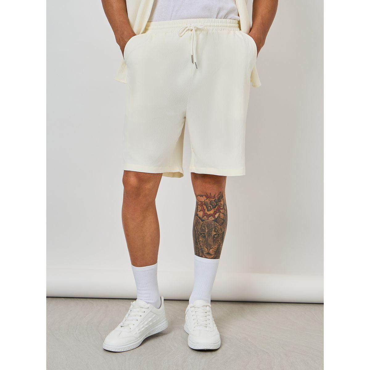 Styli Summer Solid Pocket Shirt & Shorts Co-Ords-men-clothing-coordsets-image-3