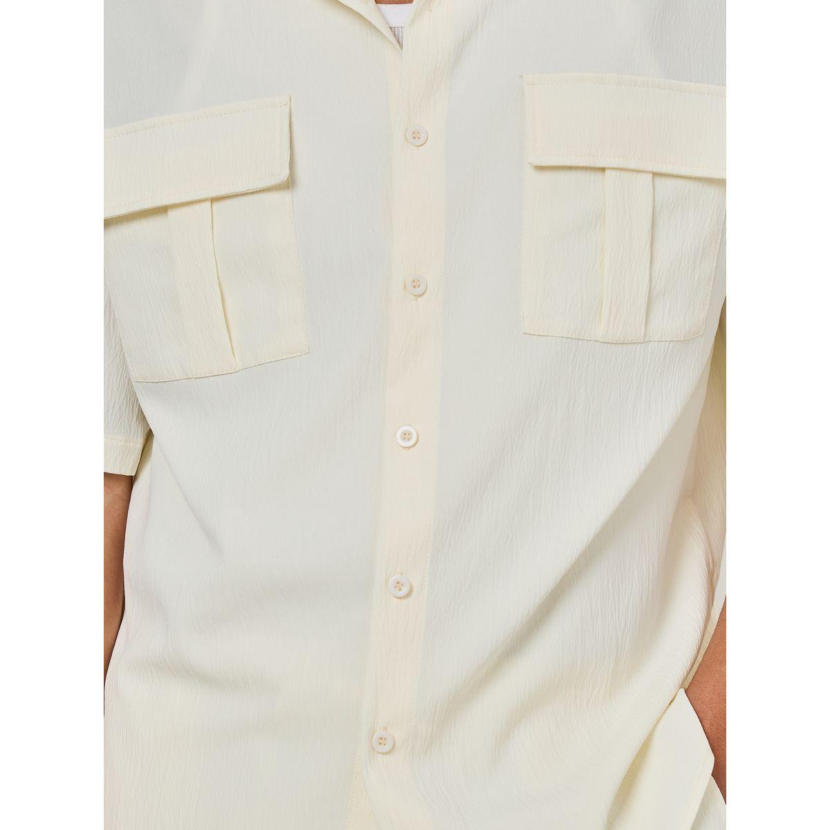 Styli Summer Solid Pocket Shirt & Shorts Co-Ords-men-clothing-coordsets-image-4