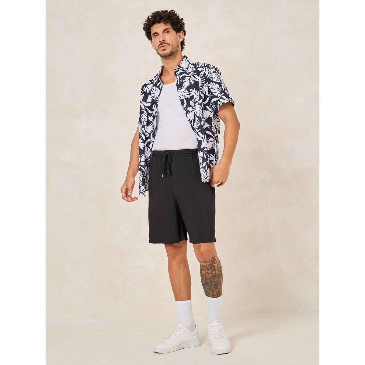 Styli Summer Tropical Print Shirt & Shorts Co-Ords-men-clothing-coordsets-image-1