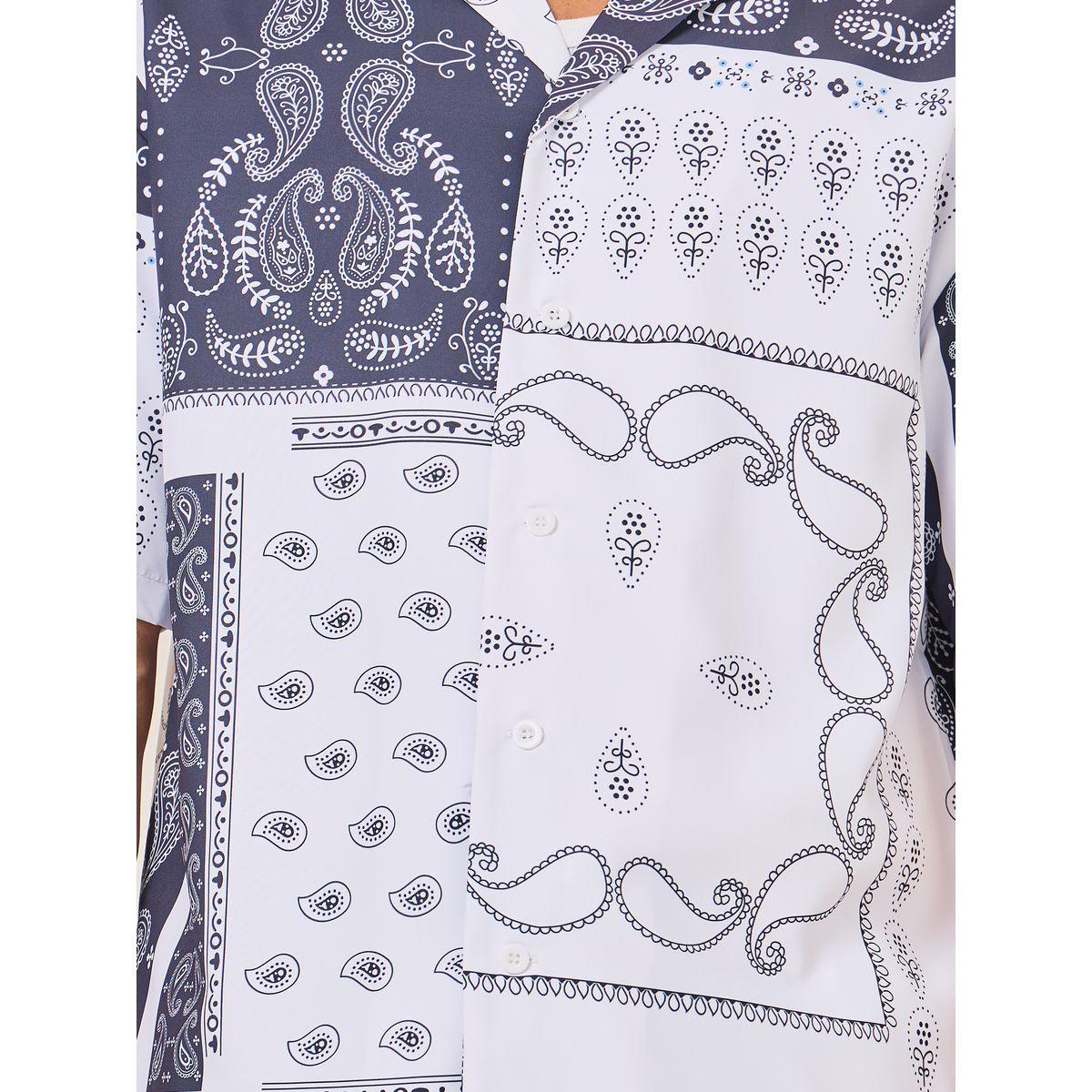 Styli Summer Bandana Paisley Print Shirt & Shorts Co-Ords-men-clothing-coordsets-image-4