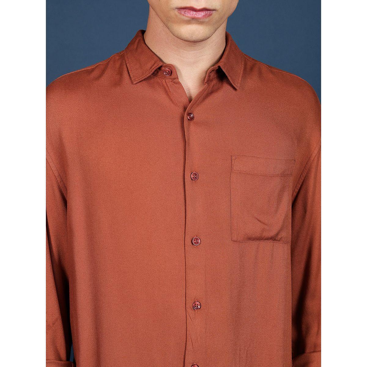 قميص رسمي بقصة مريحة واكمام طويلة هايلاندر × ستايلي-men-clothing-shirts-image-5