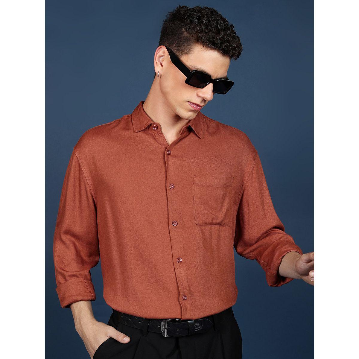 قميص رسمي بقصة مريحة واكمام طويلة هايلاندر × ستايلي-men-clothing-shirts-image-6
