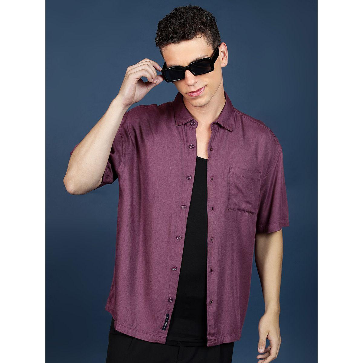 Highlander X Styli  Oversized Casual Shirt with Patch Pocket-men-clothing-shirts-image-1