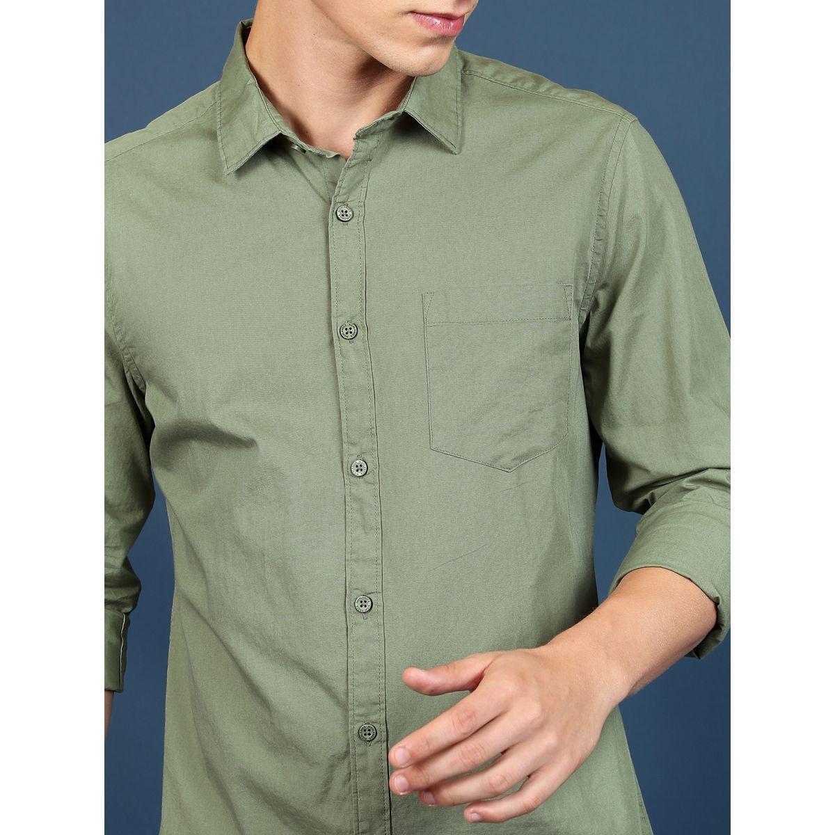 Highlander X Styli  Slim Fit Cotton Casual Shirt-men-clothing-shirts-image-5