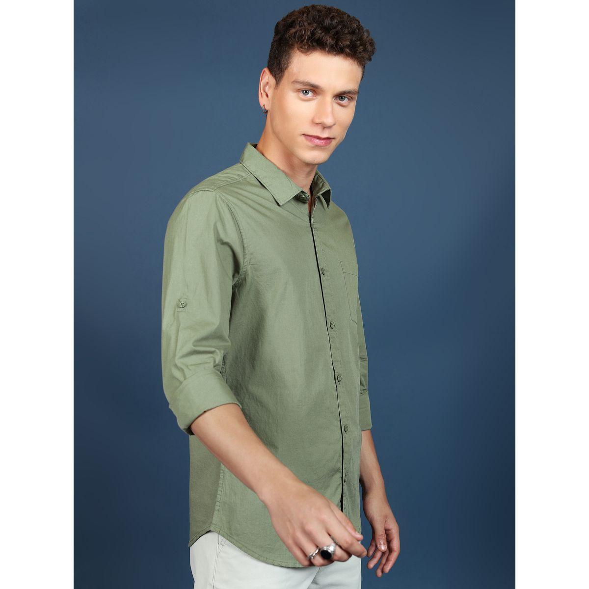 Highlander X Styli  Slim Fit Cotton Casual Shirt-men-clothing-shirts-image-6