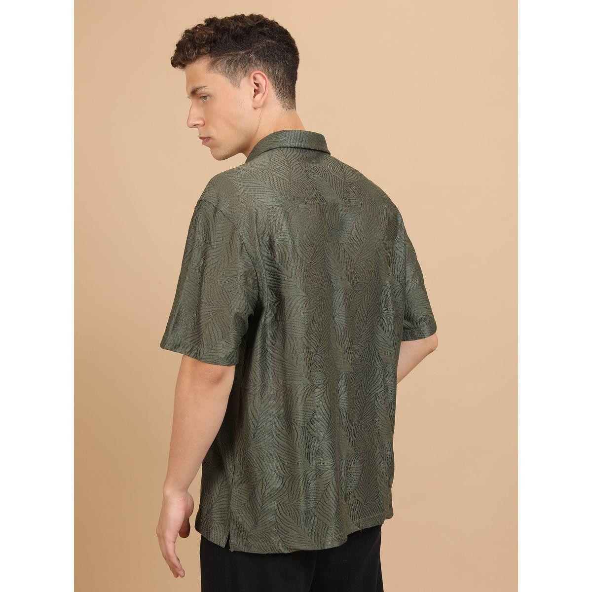 Highlander X Styli  Oversized Textured Cutaway Shirt-men-clothing-shirts-image-3
