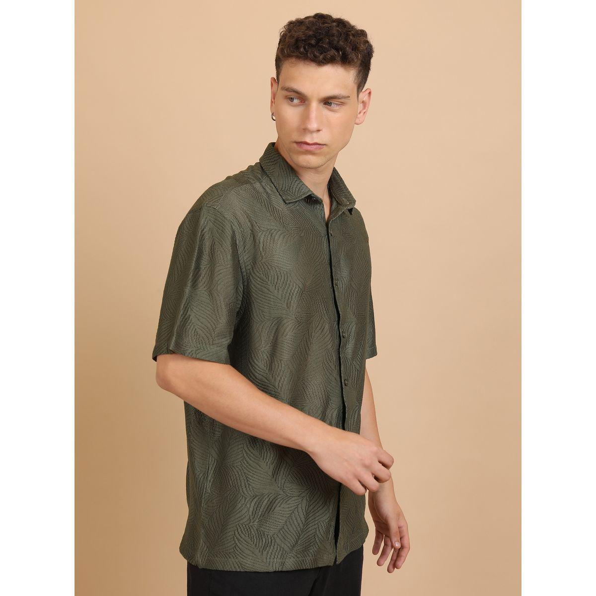 Highlander X Styli  Oversized Textured Cutaway Shirt-men-clothing-shirts-image-6