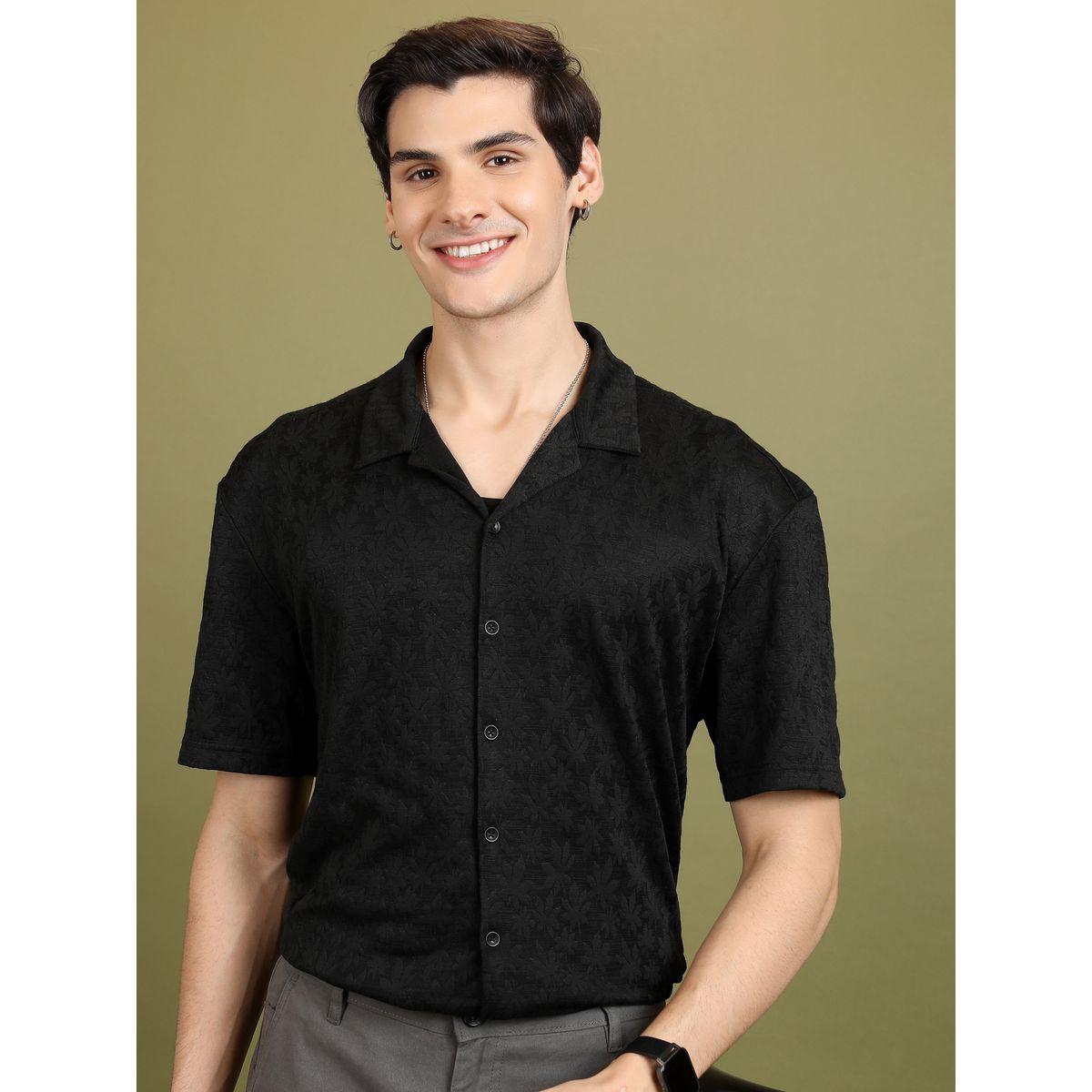 قميص فضفاض كاجوال بتصميم خاص هايلاندر × ستايلي-men-clothing-shirts-image-1