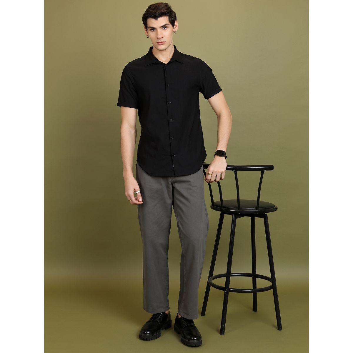 قميص كاجوال بياقة سبريد وقصة سليم فت كيتش × ستايلي-men-clothing-shirts-image-2