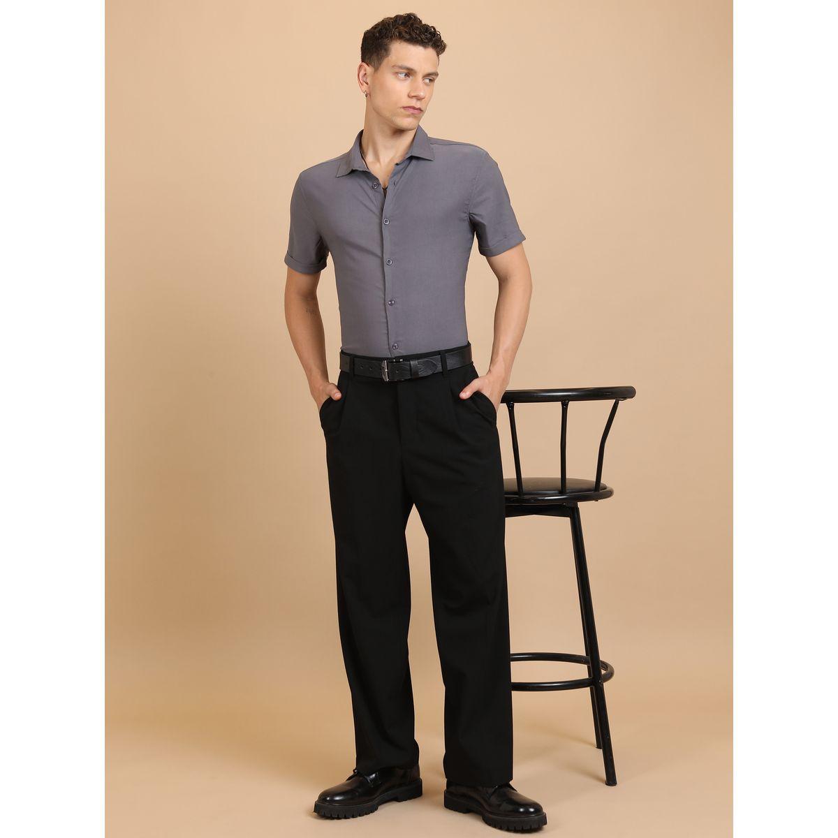 Ketch X Styli  Slim Fit Spread Collar Casual Shirt-men-clothing-shirts-image-2